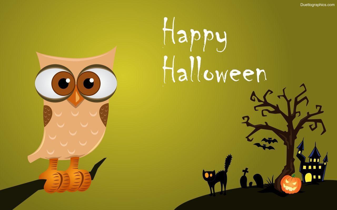 image For > Halloween Owls Wallpaper