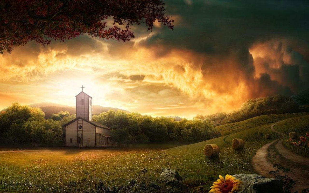 Country Church wallpaper & background