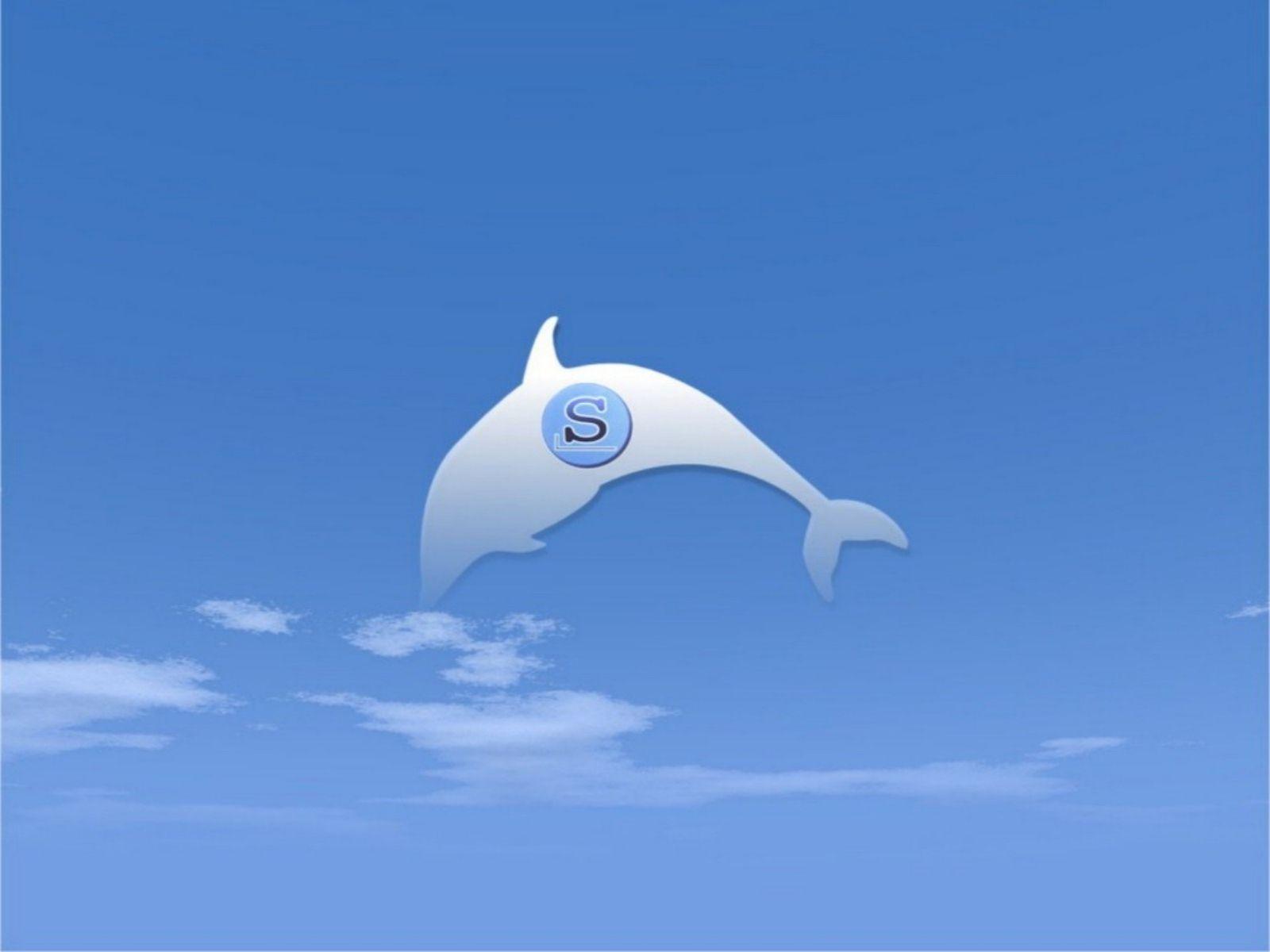 Cute Slackware Wallpaper Linux Pacific Blue Desktop Slack