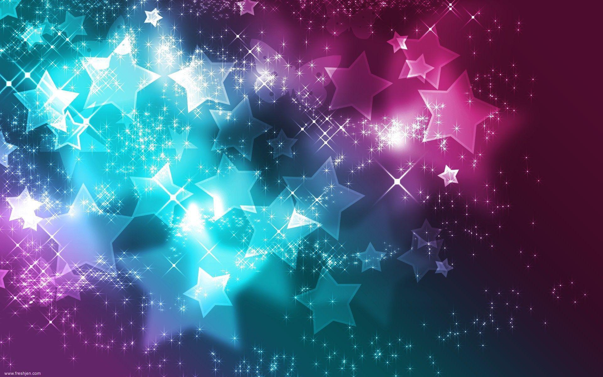 Pink And Blue Sparkly Background Image & Picture