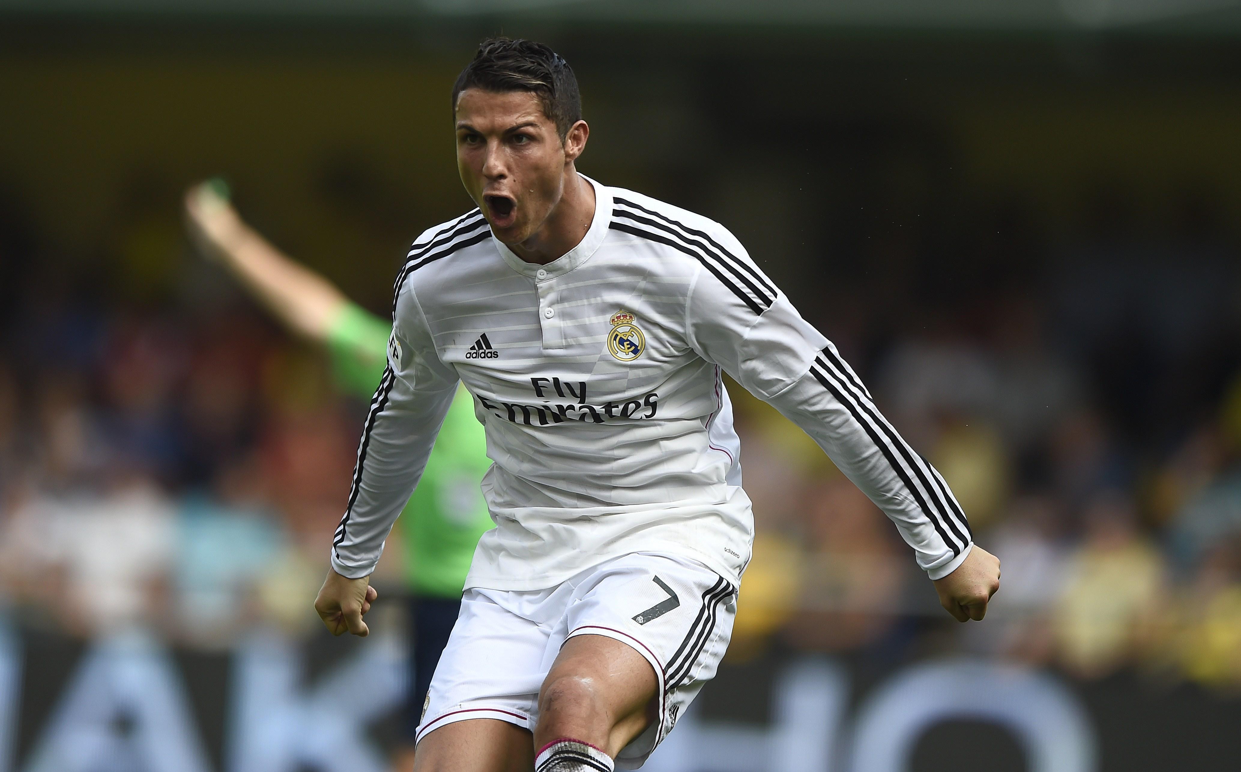 HD Cristiano Ronaldo celebrates the second goal for Real Madrid