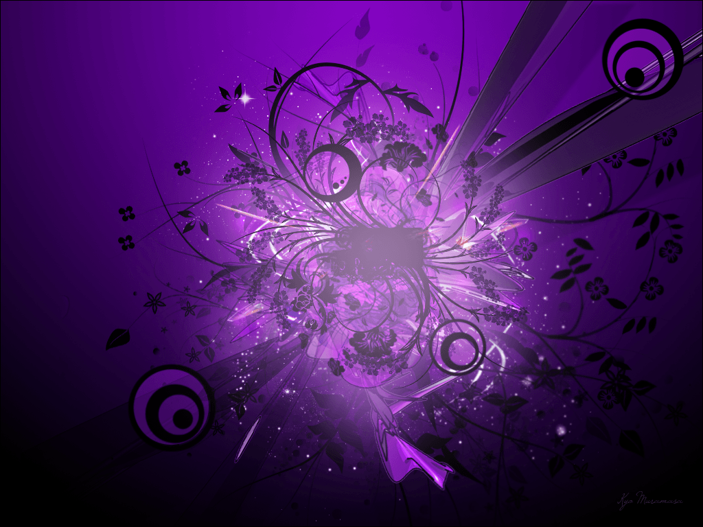 Wallpaper For > 3D Purple Abstract Wallpaper
