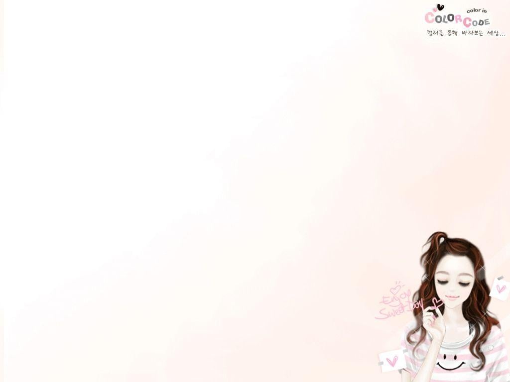 Korean Cute Anime Couples Wallpaper