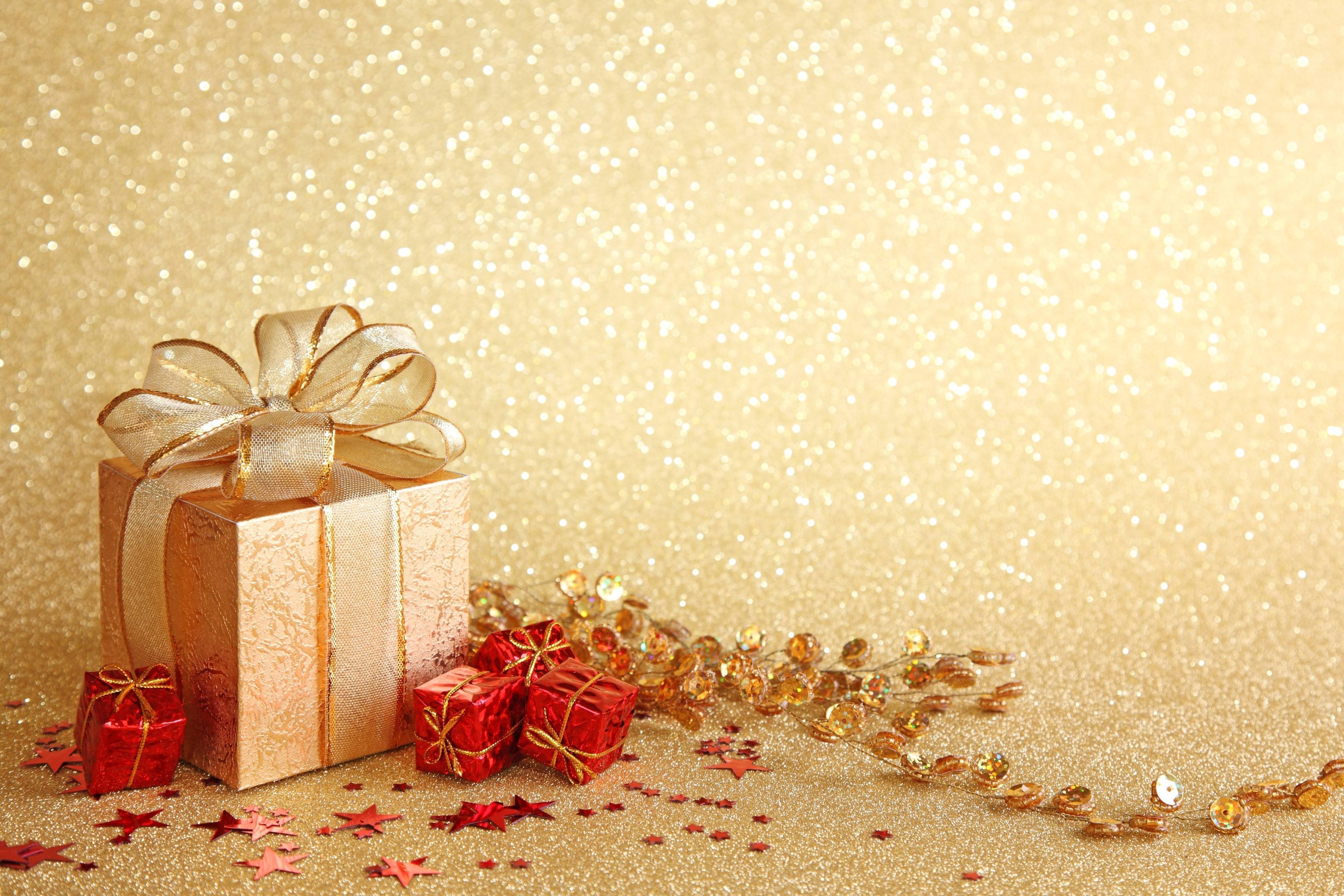 Gift, stars, christmas, ribbon wallpaper and image