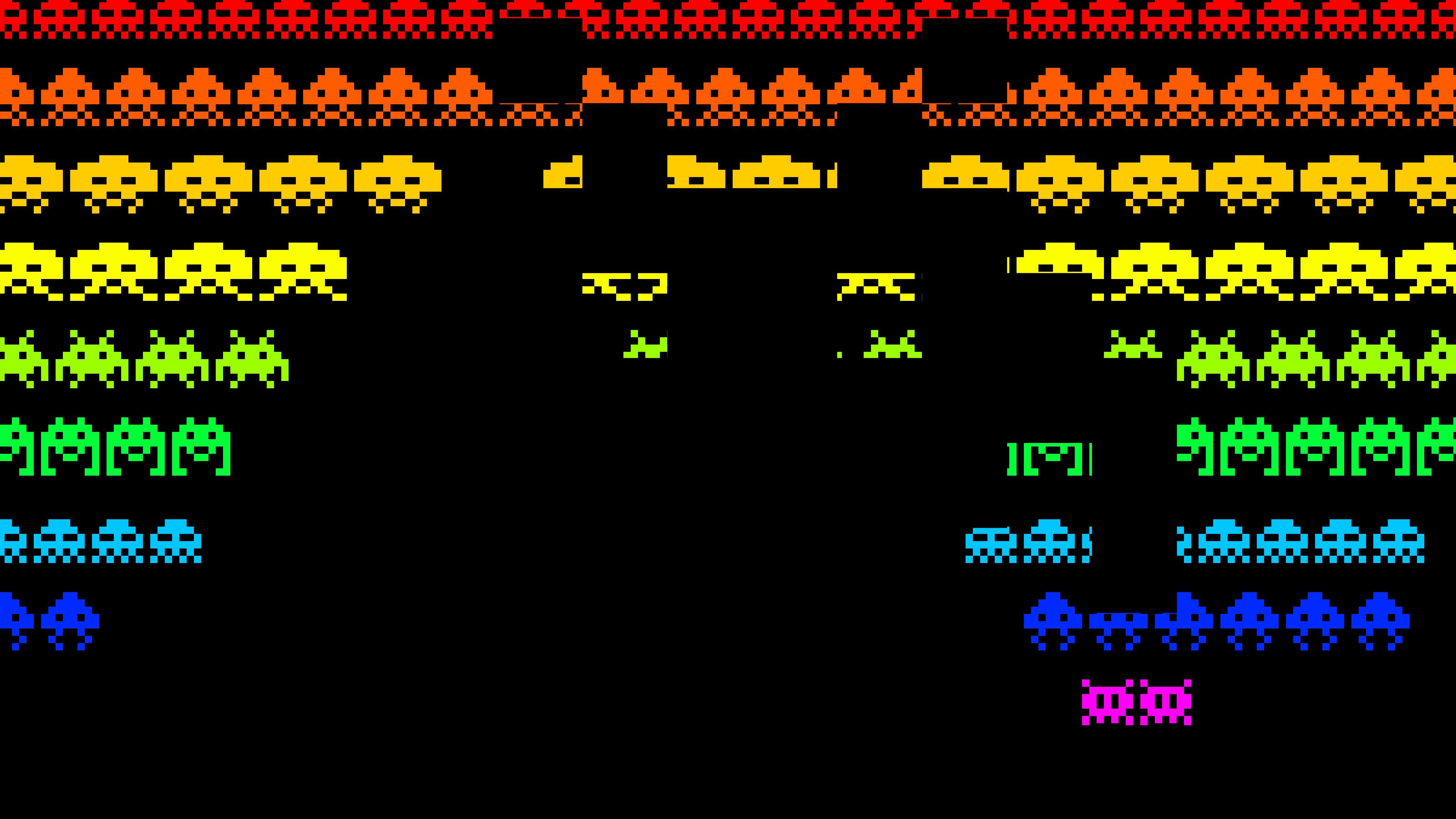 Space Invaders Computer Wallpaper, Desktop Background 5000x2812