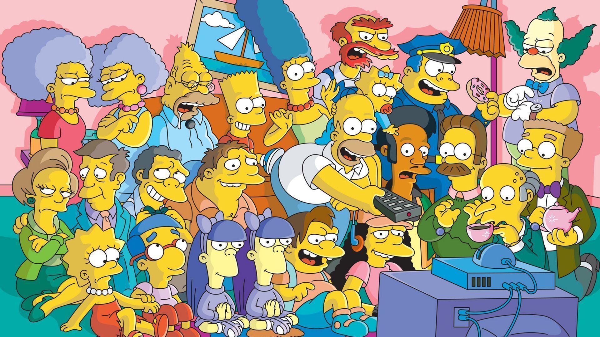 The Simpsons Tv Series Cast Wallpaper 109911
