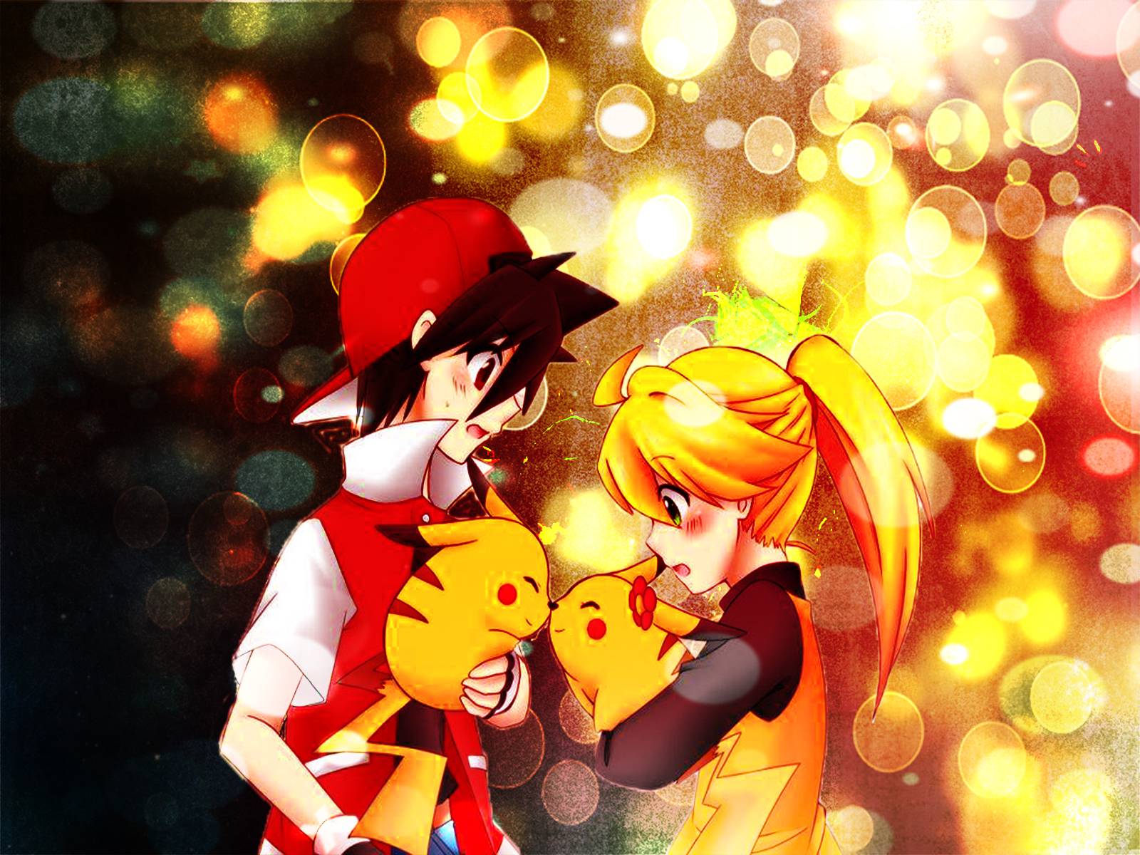 Cute Pokemon Couple Wallpaper and Yellow