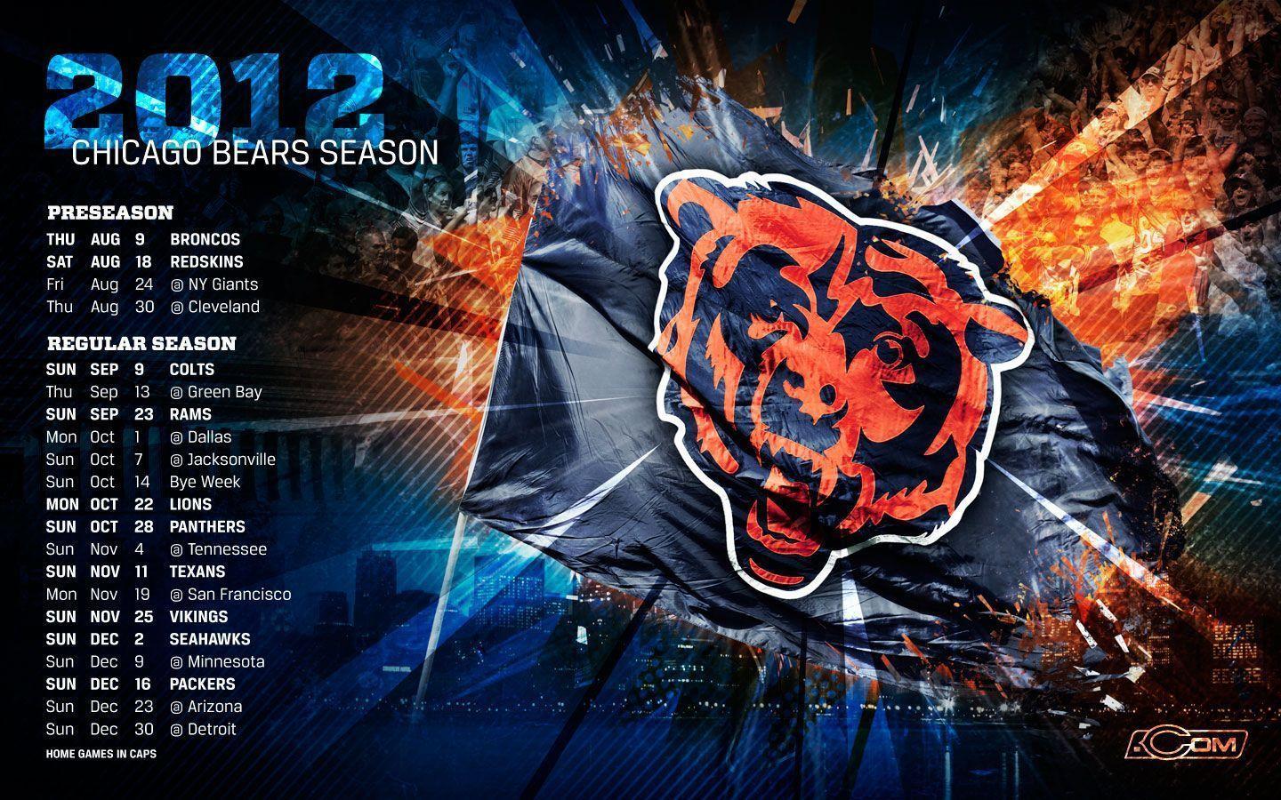 Bears 2012 Schedule Wallpaper. Wallpaper Love Free
