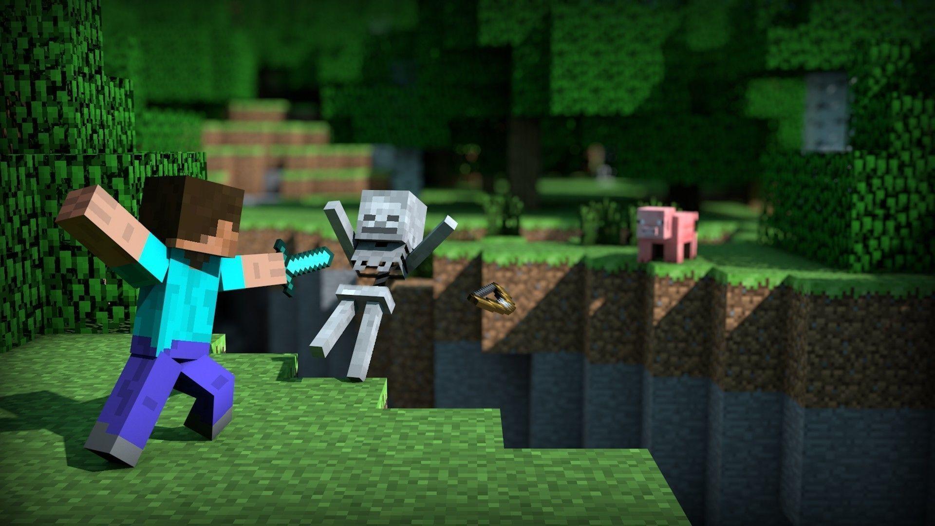 Wallpaper For > Minecraft Gaming Background HD