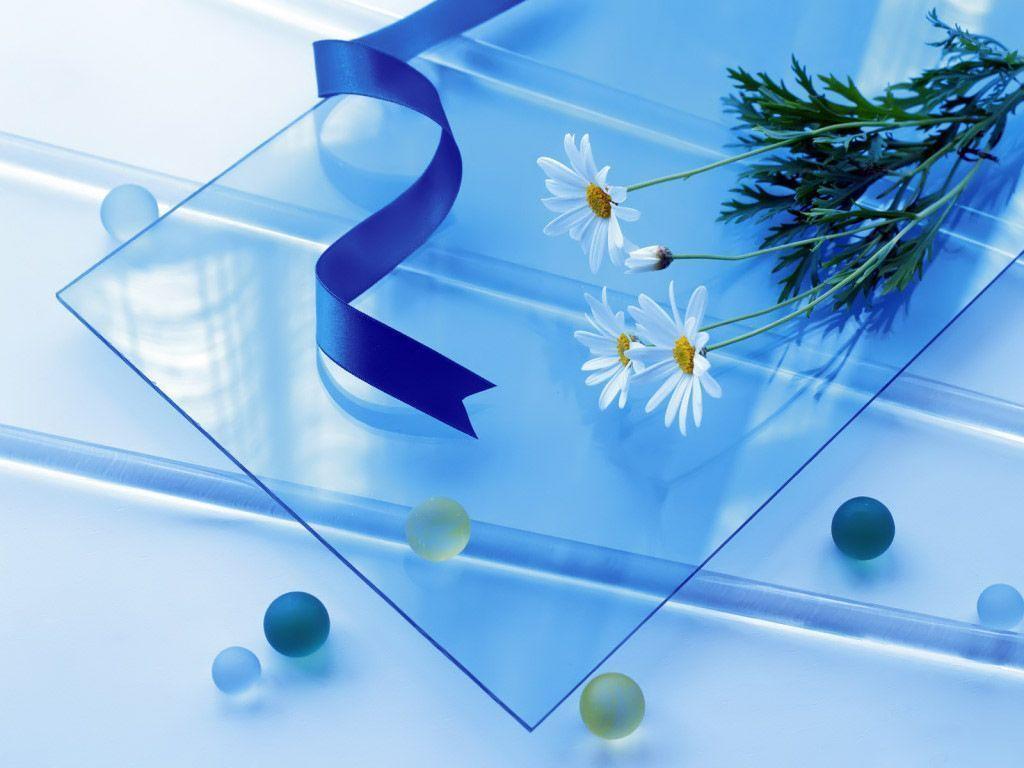 Desktop Wallpaper · Gallery · Windows 7 · Blue theme flowers