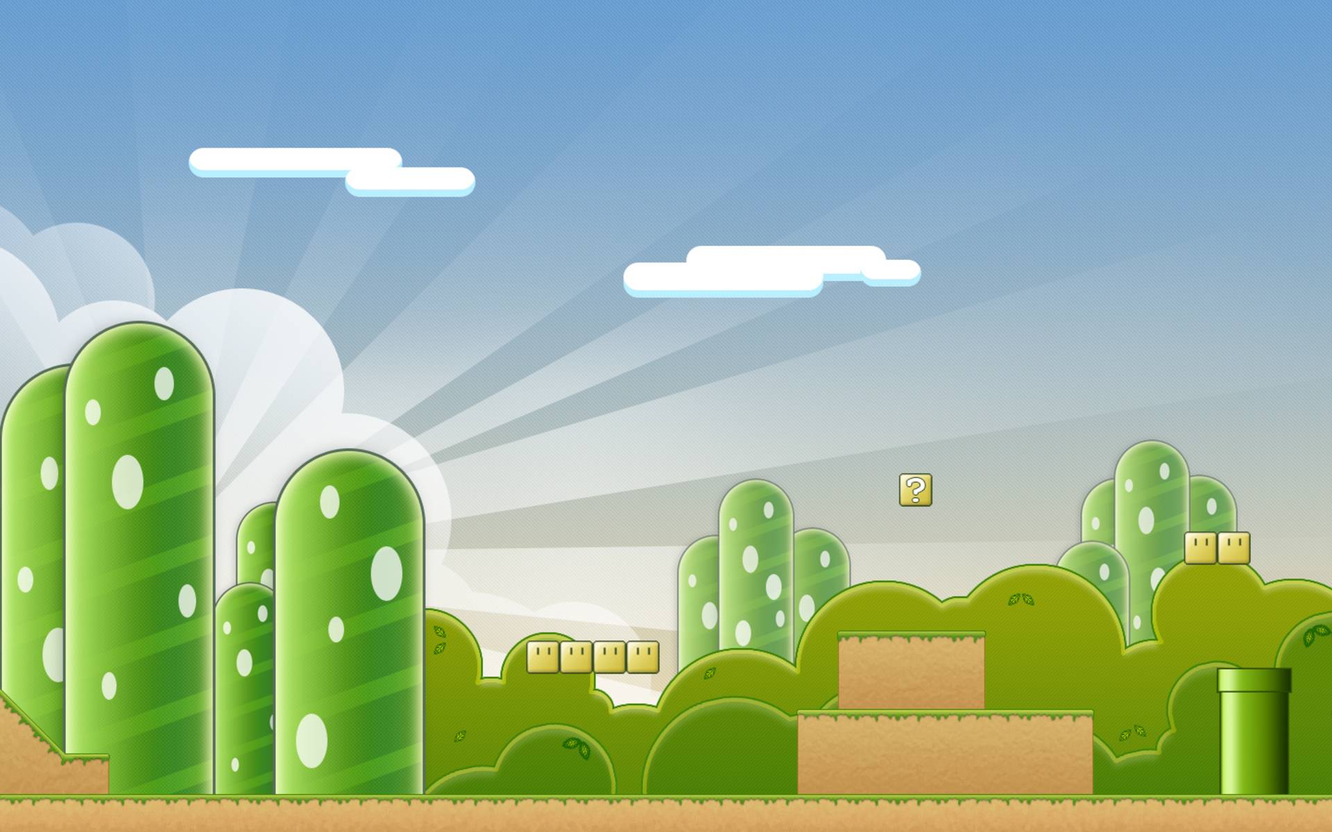 image For > Mario World Sky Background