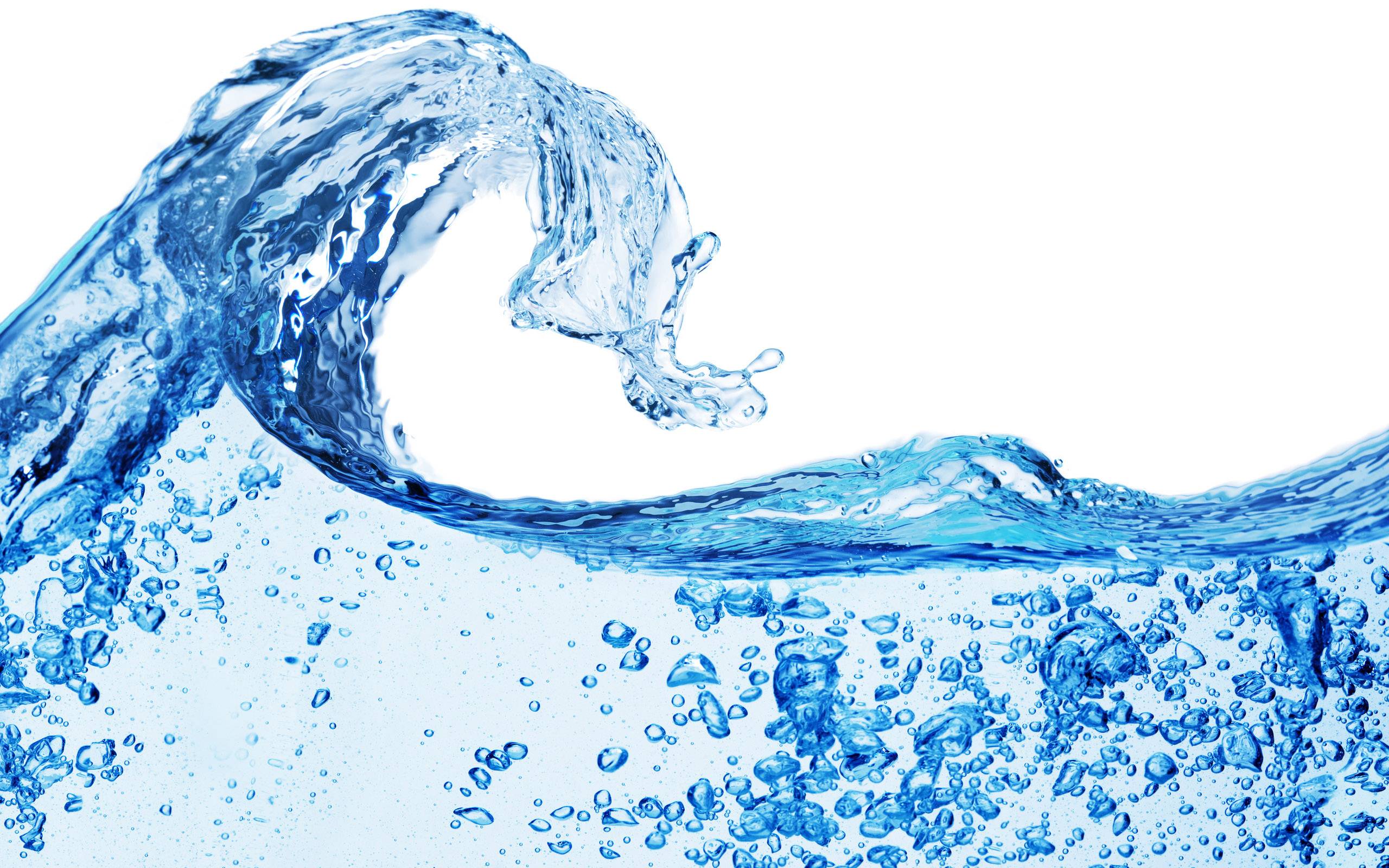 Small Blue Water Wave Background Wide or HD