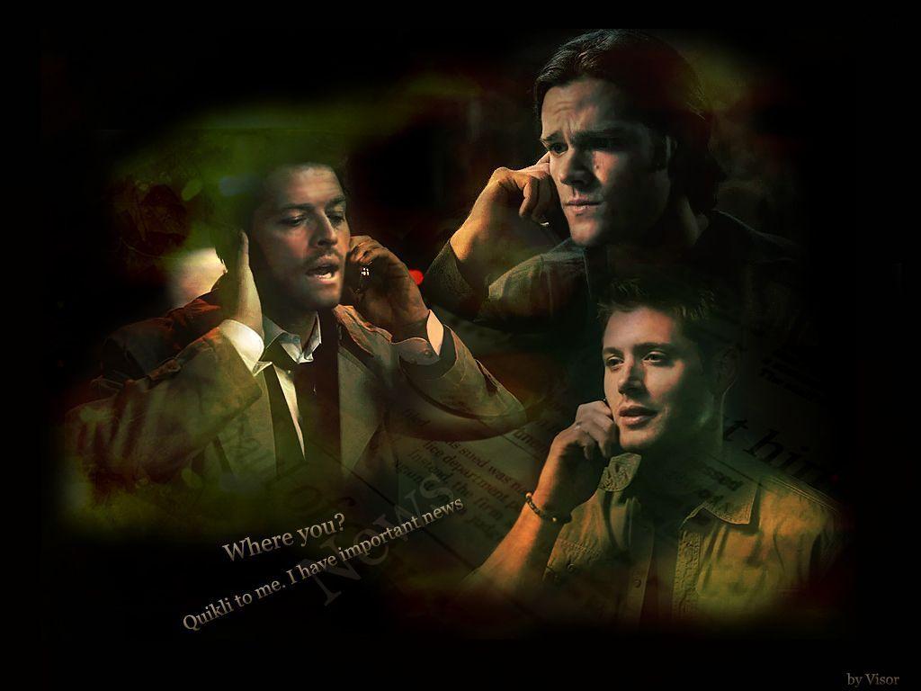 Dean Sam Castiel Supernatural Wallpaper 1024x768 px Free Download