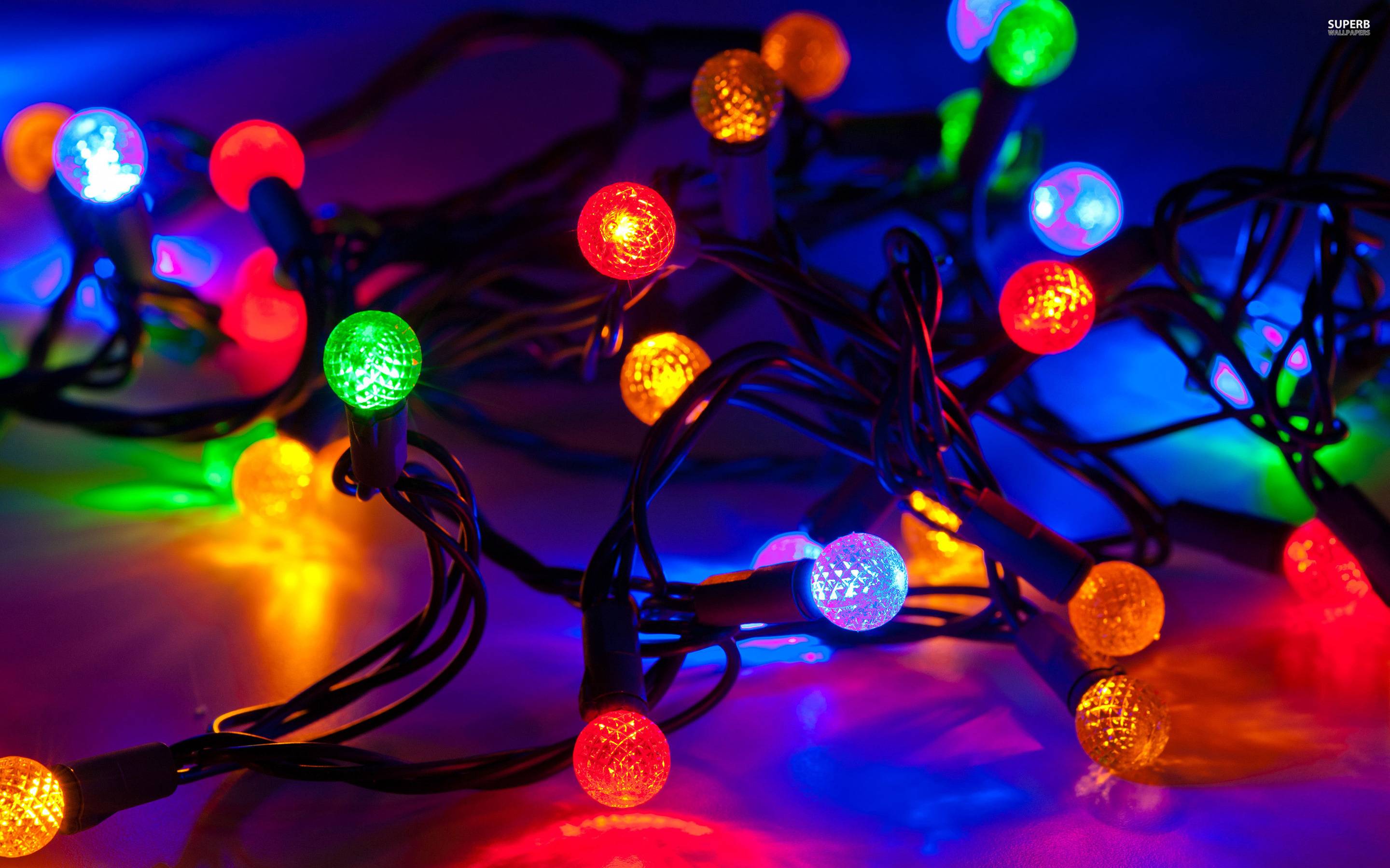 Christmas Lights Backgrounds  Wallpaper Cave