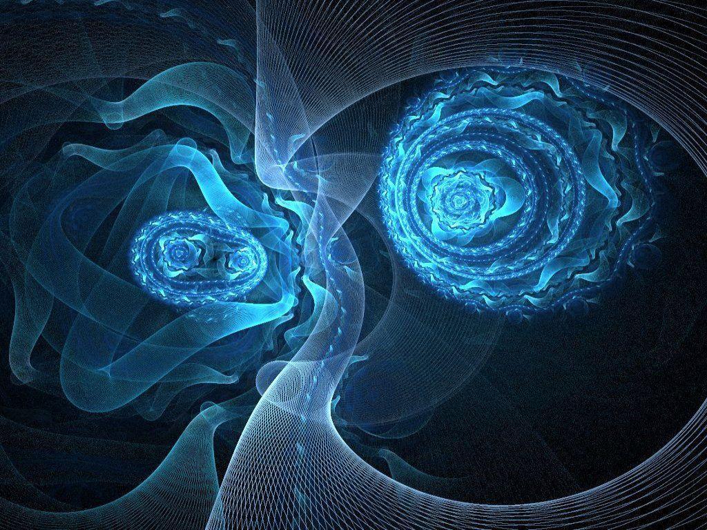 fractal blue wallpaper