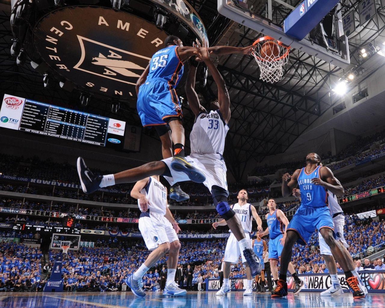 Download Kevin Durant Dunk Photo Widescreen 2 HD Wallpaper Full Size
