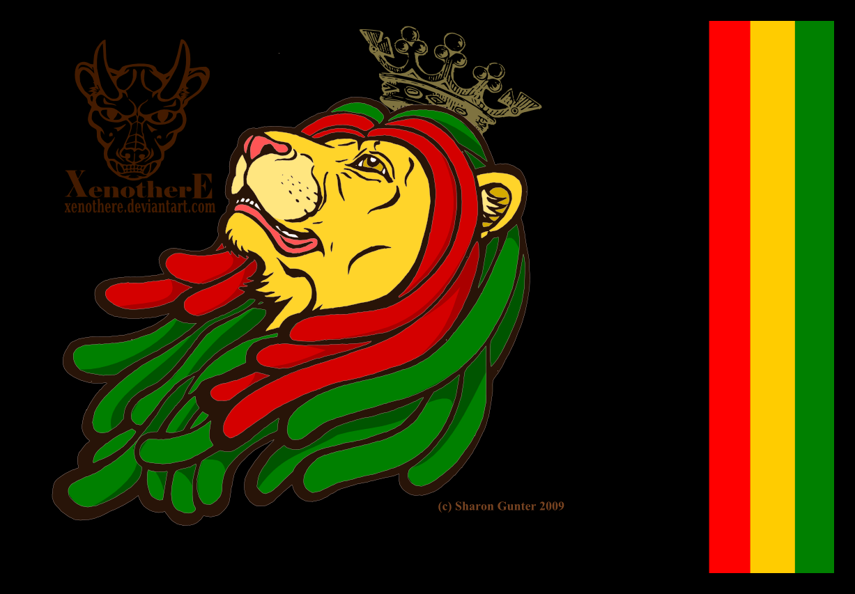 image For > Rastafari Wallpaper Lion