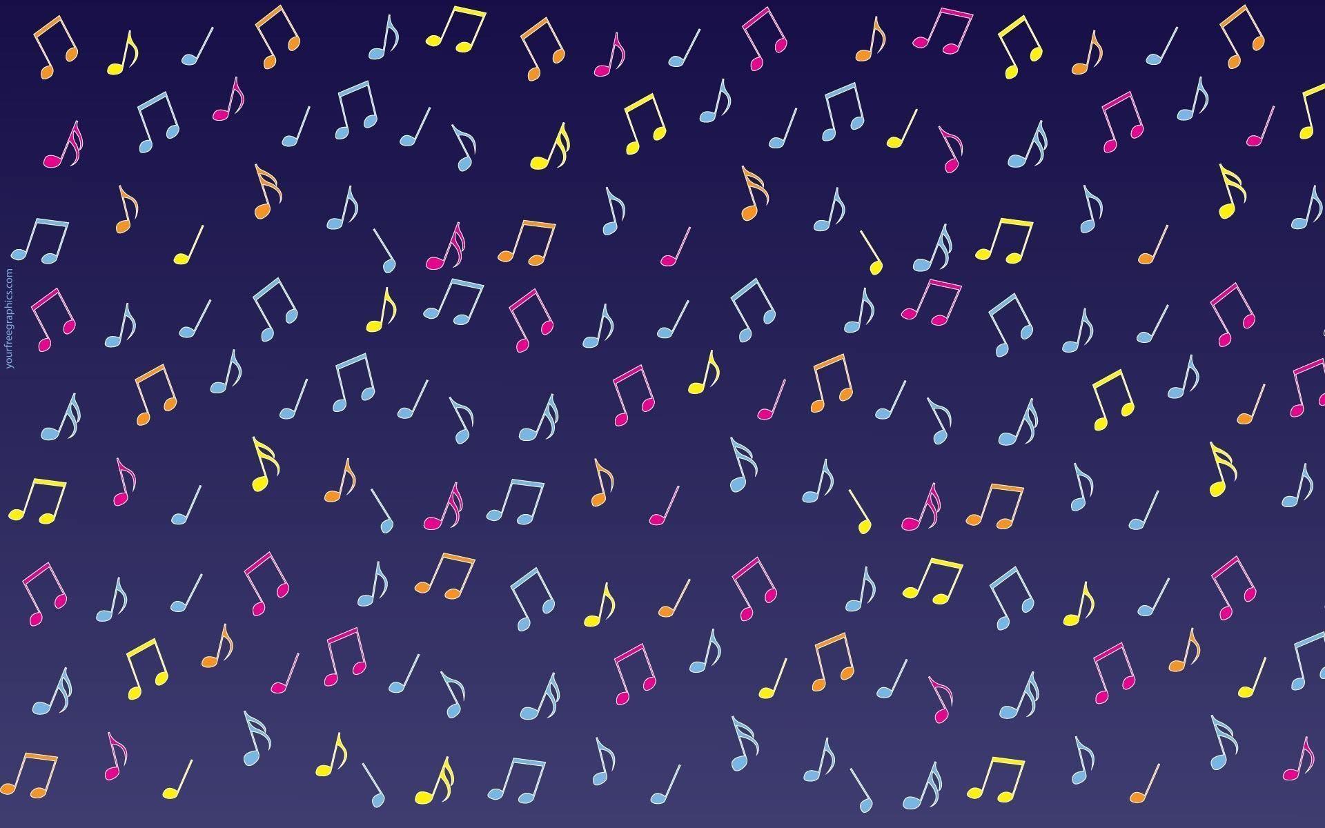 Wallpaper For > Music Note Background Purple
