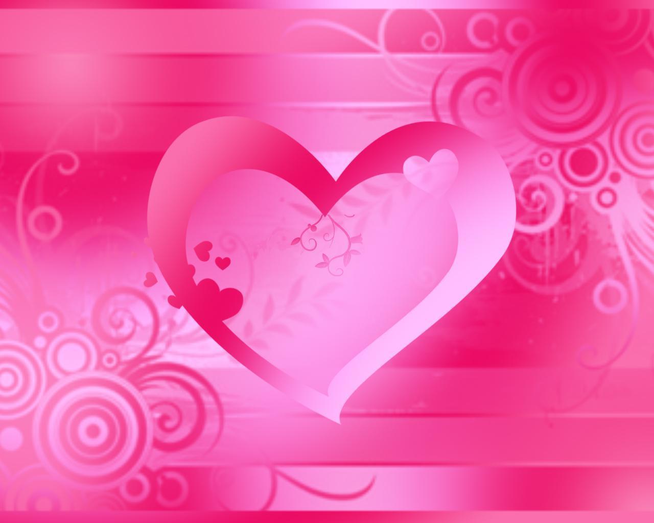 Pink heart background