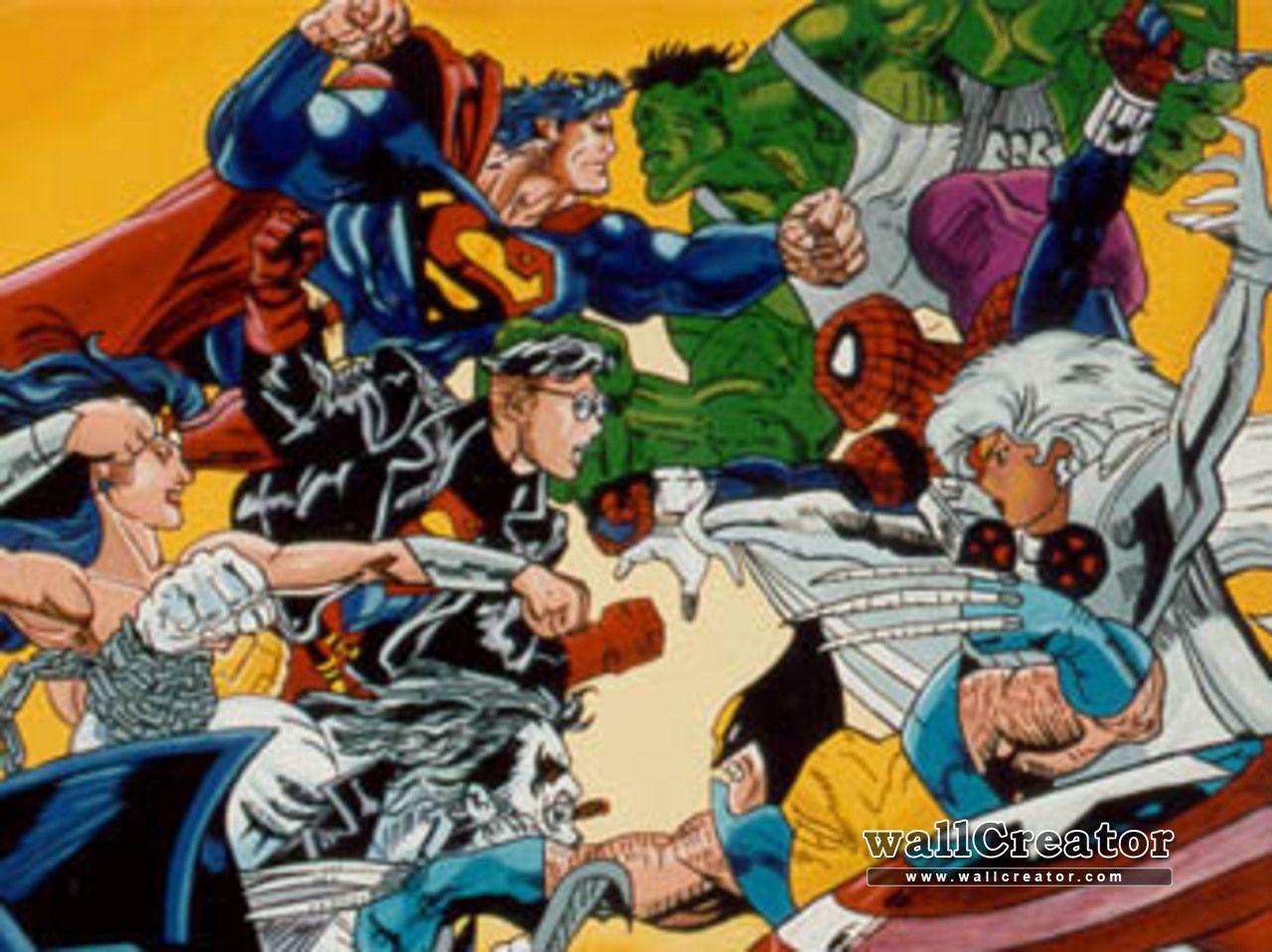 Marvel Vs. DC / 1024 Wallpaper