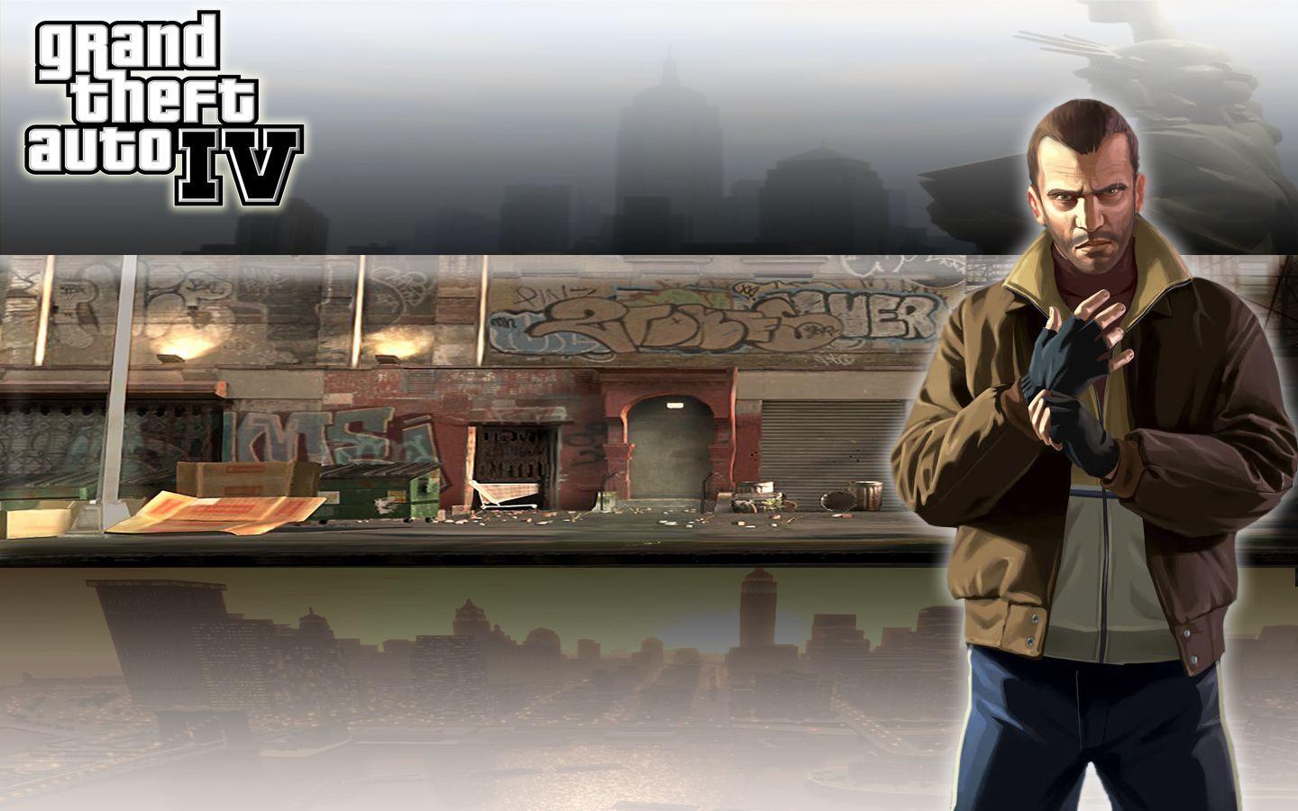 The Image of Video Games Niko Bellic Grand Theft Auto IV 1440x900