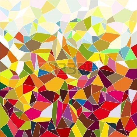 Mosaic Small Colorful Tile Background, Fun Abstract Royalty Free