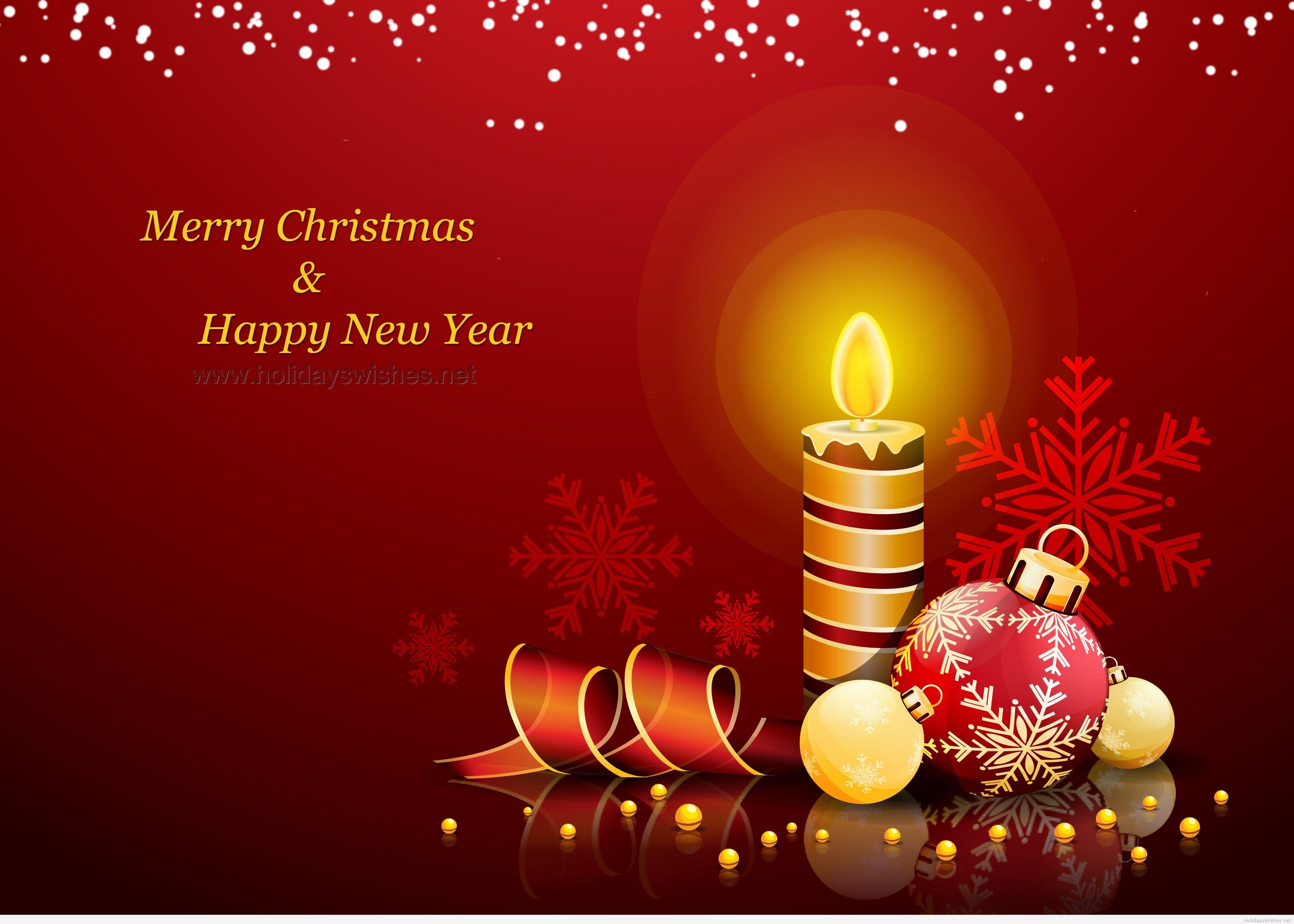 Happy new year 2015 and Merry Christmas wallpaper