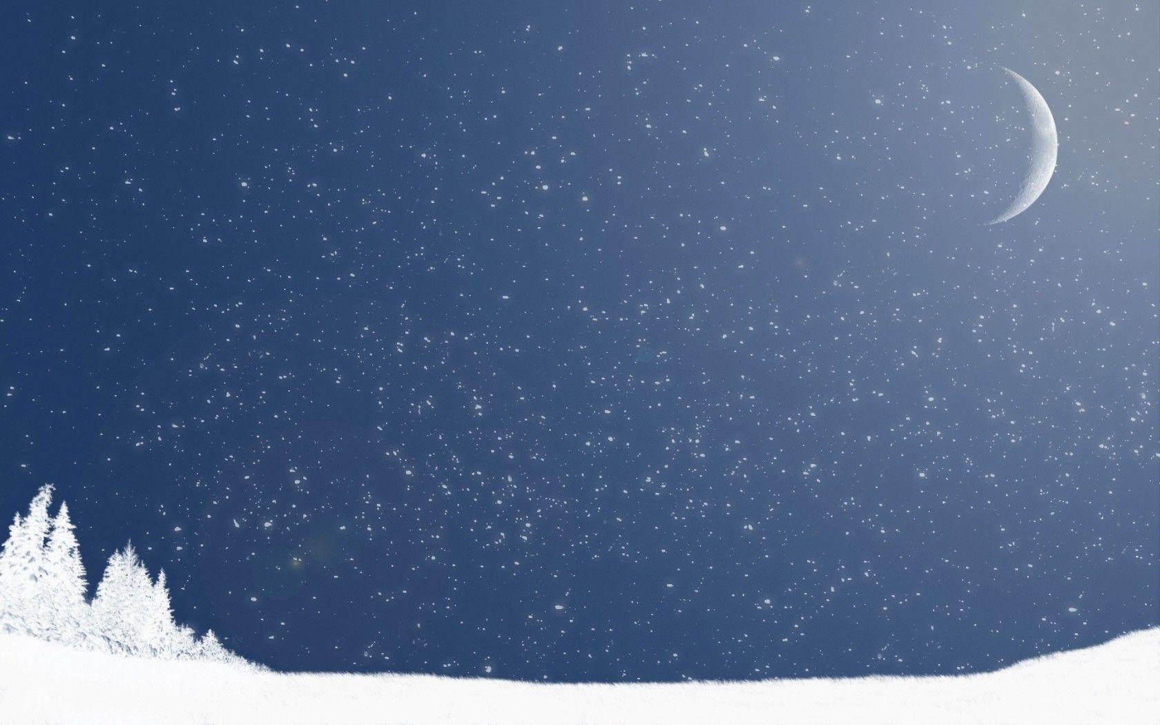Wallpaper For > Winter Night Background HD
