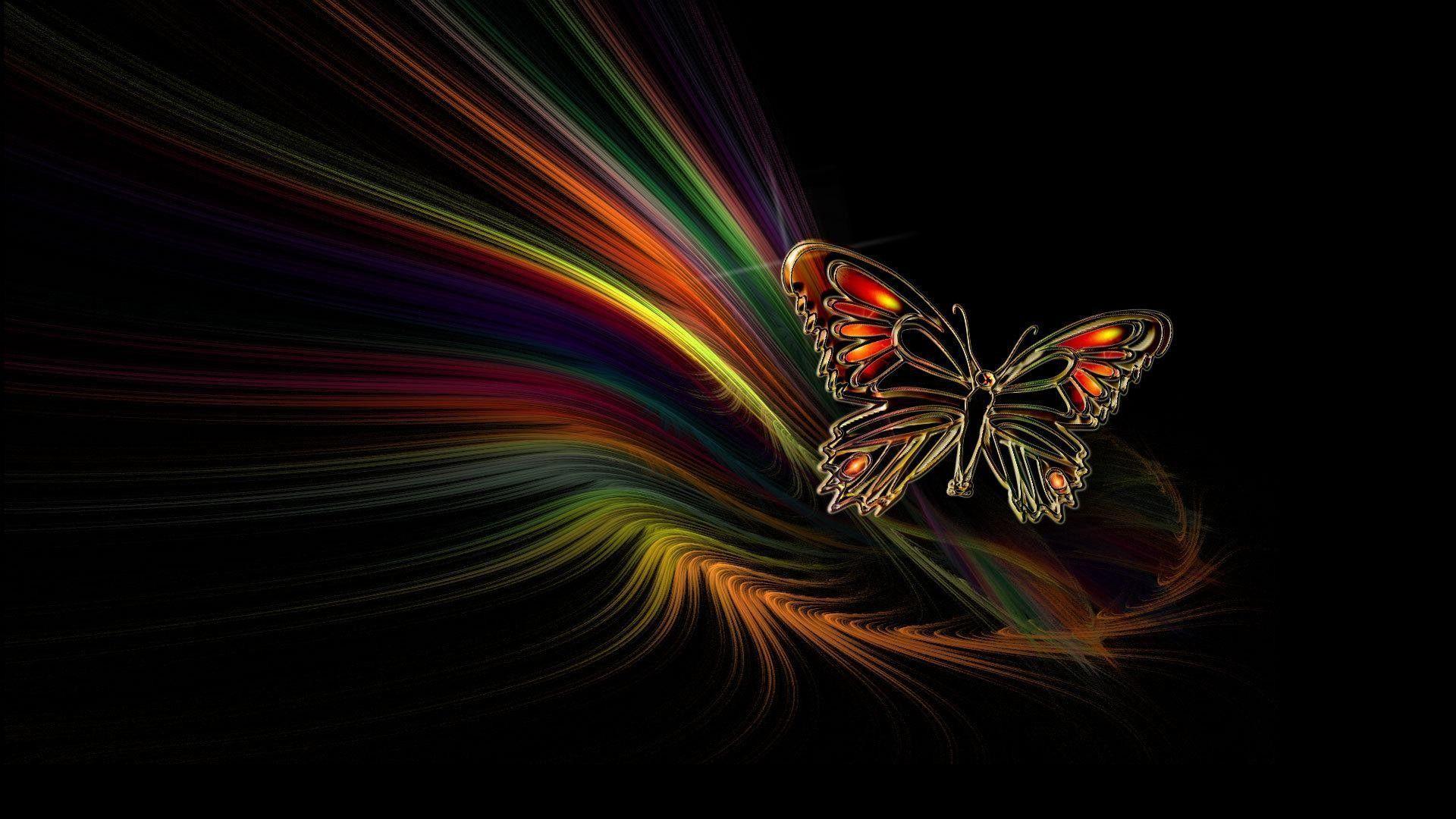 Image Butterfly Animated Cool Background, Wallpaper, HD