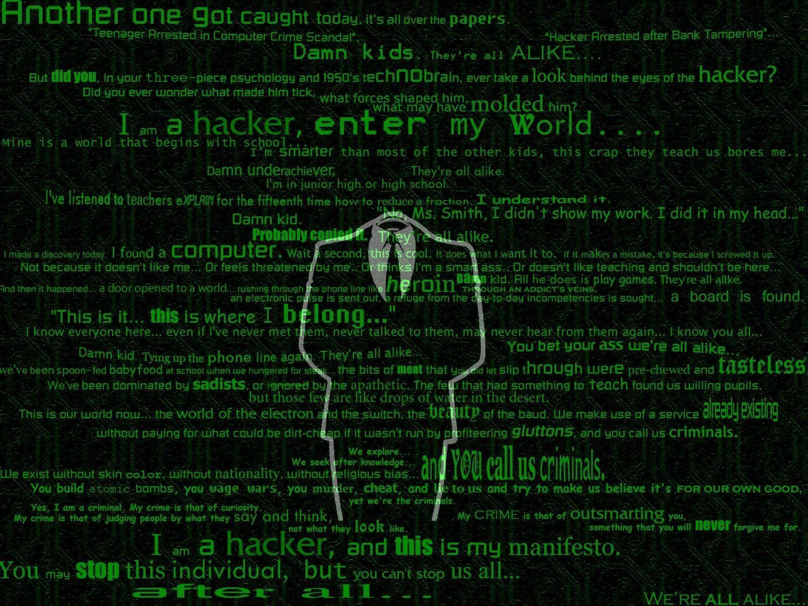 Hacker Computer Wallpaper, Desktop Background 1600x1200 Id: 85329