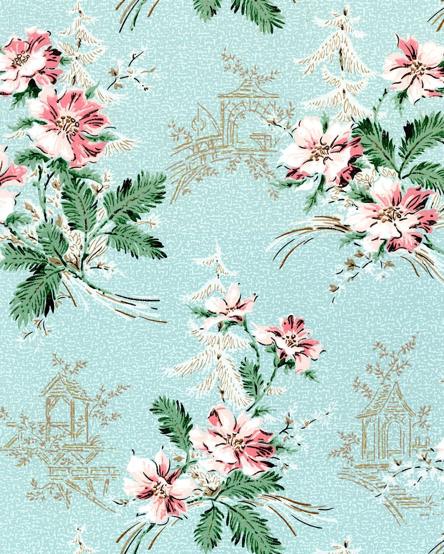 Wallpaper For > Cool Vintage Flower Background