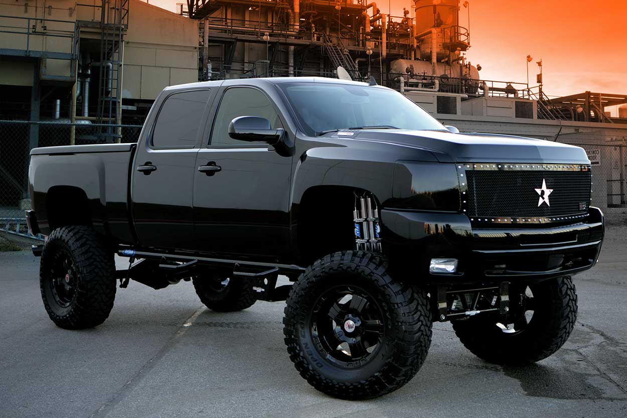 Chevy Truck Lifted Truck Background