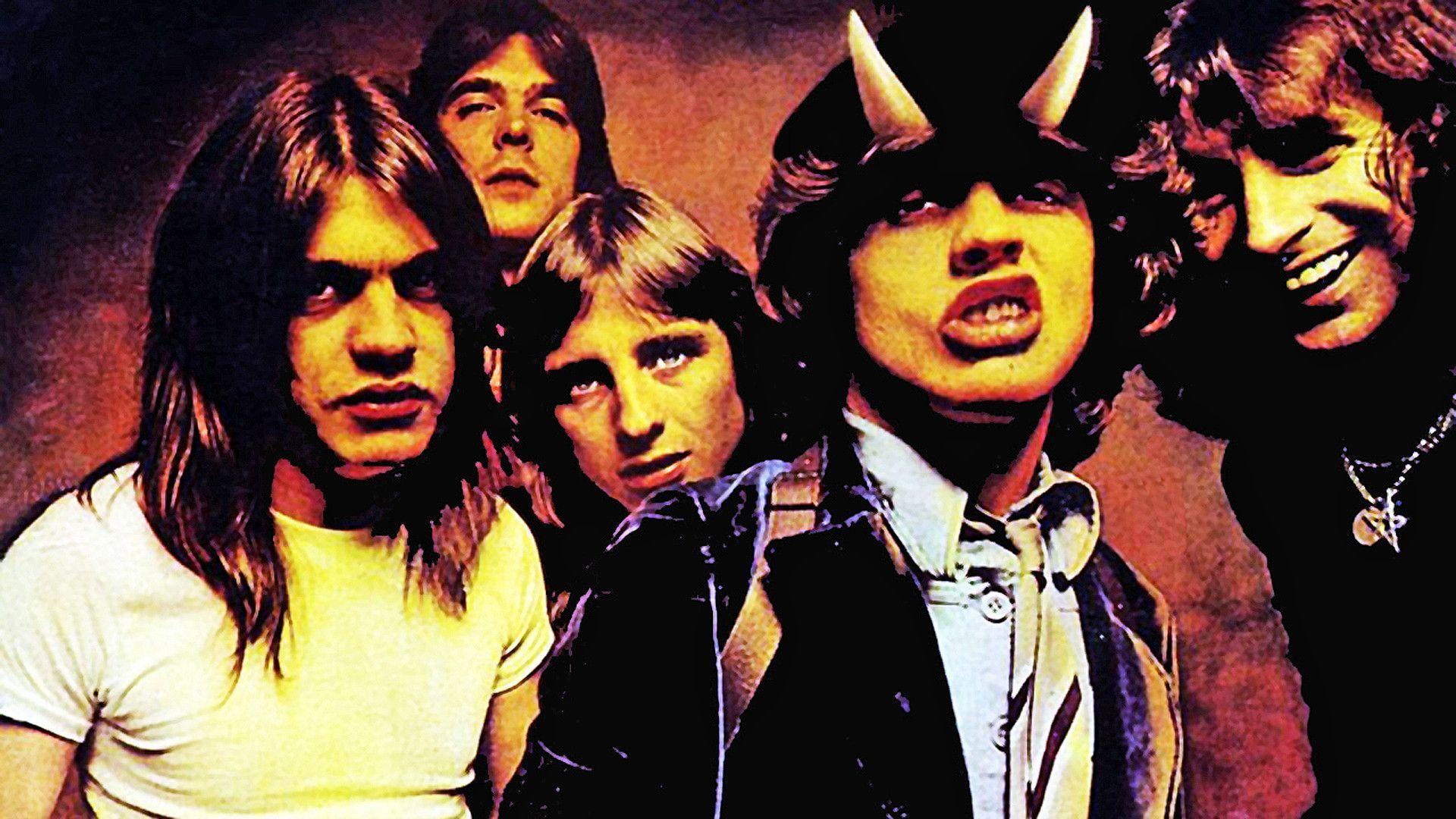AC DC free wallpaper Young and band in high quality