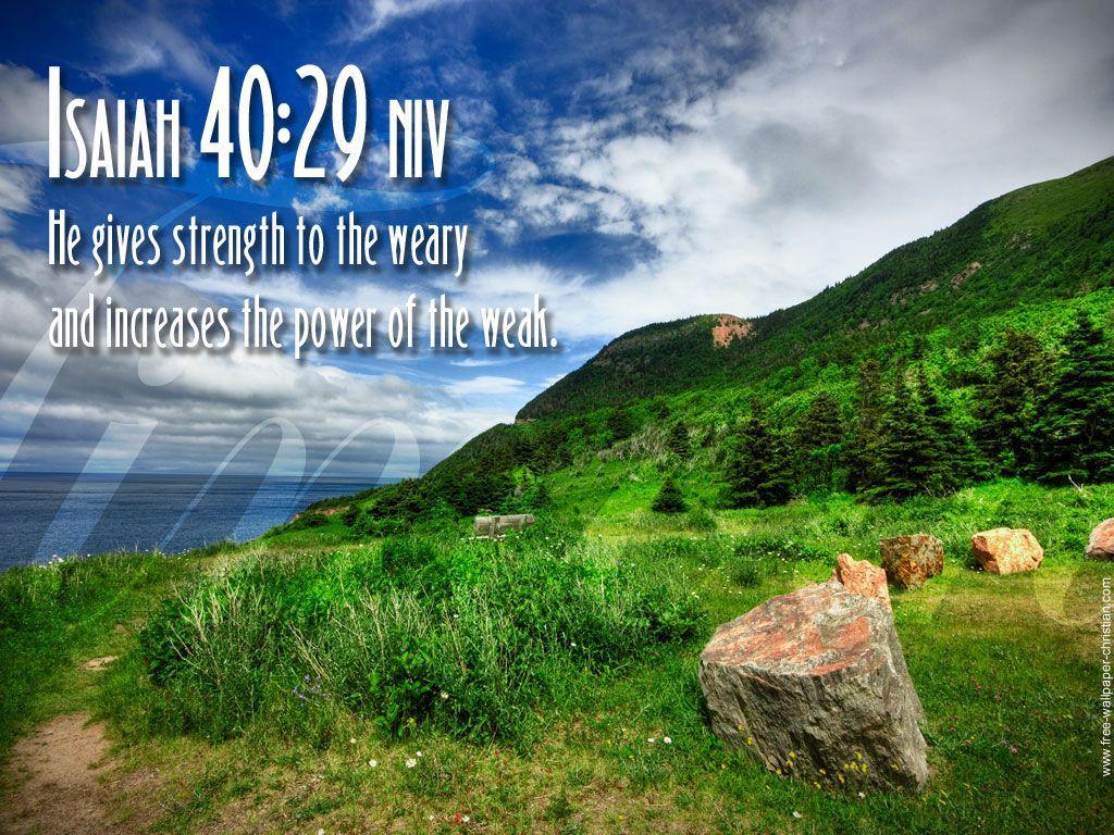 Download Isaiah Bible Verse Free Christian Wallpaper 1024x768. HD