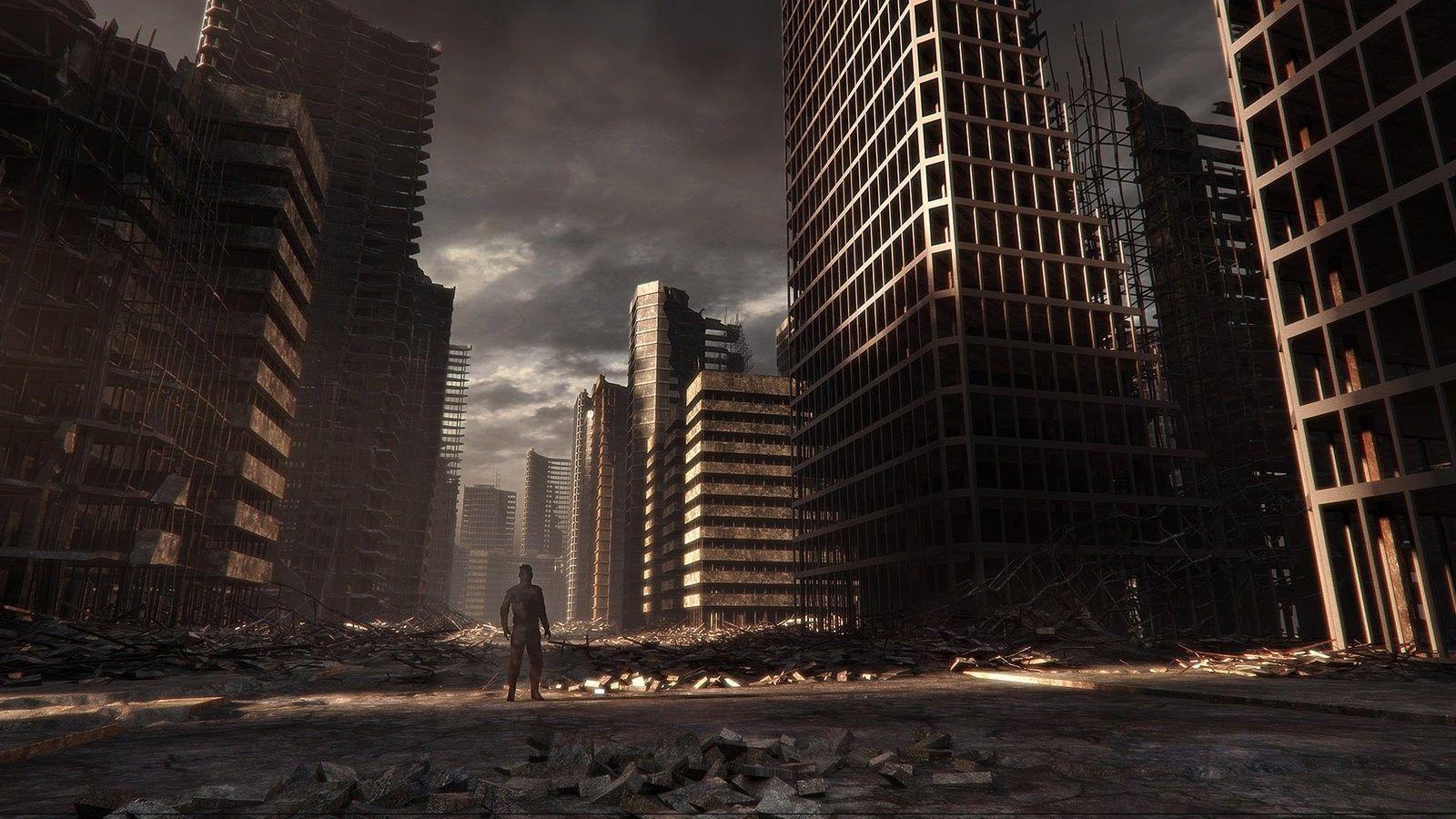 Download Post apocalyptic CGI Wallpaper 1600x900