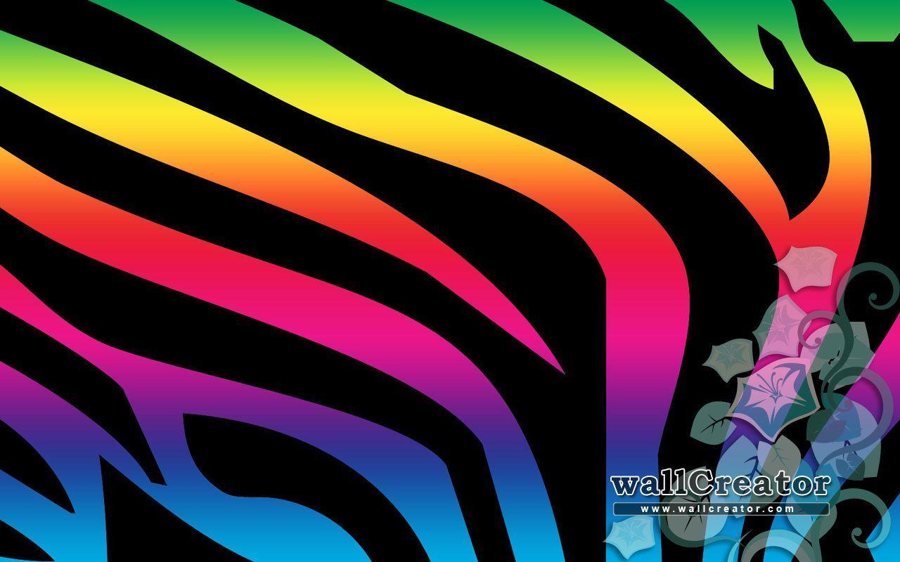 Zebra Rainbow / 800 Wallpaper