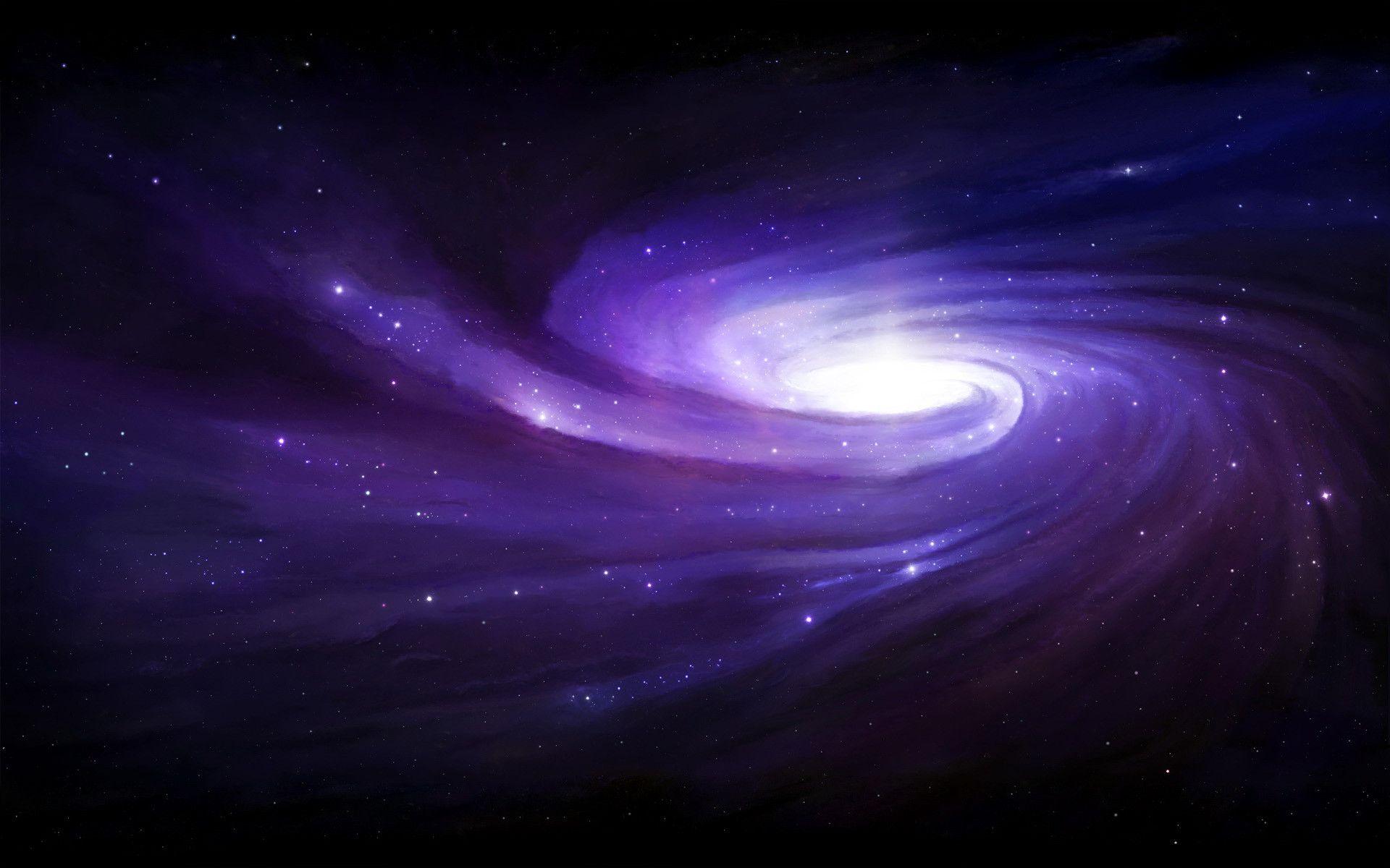 Wallpaper For > Purple Galaxy Wallpaper