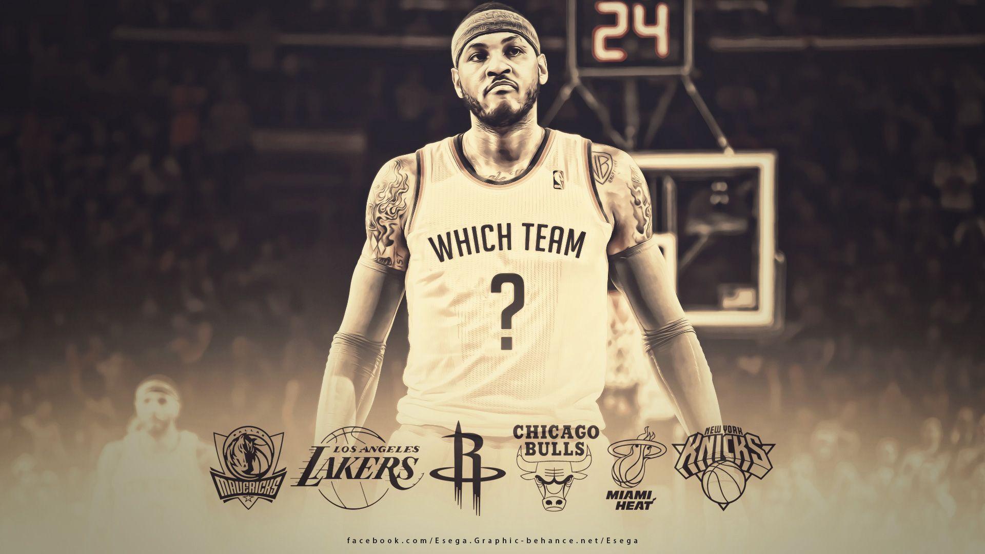 Carmelo Anthony 2014 Free Agency Wallpaper. Basketball Wallpaper