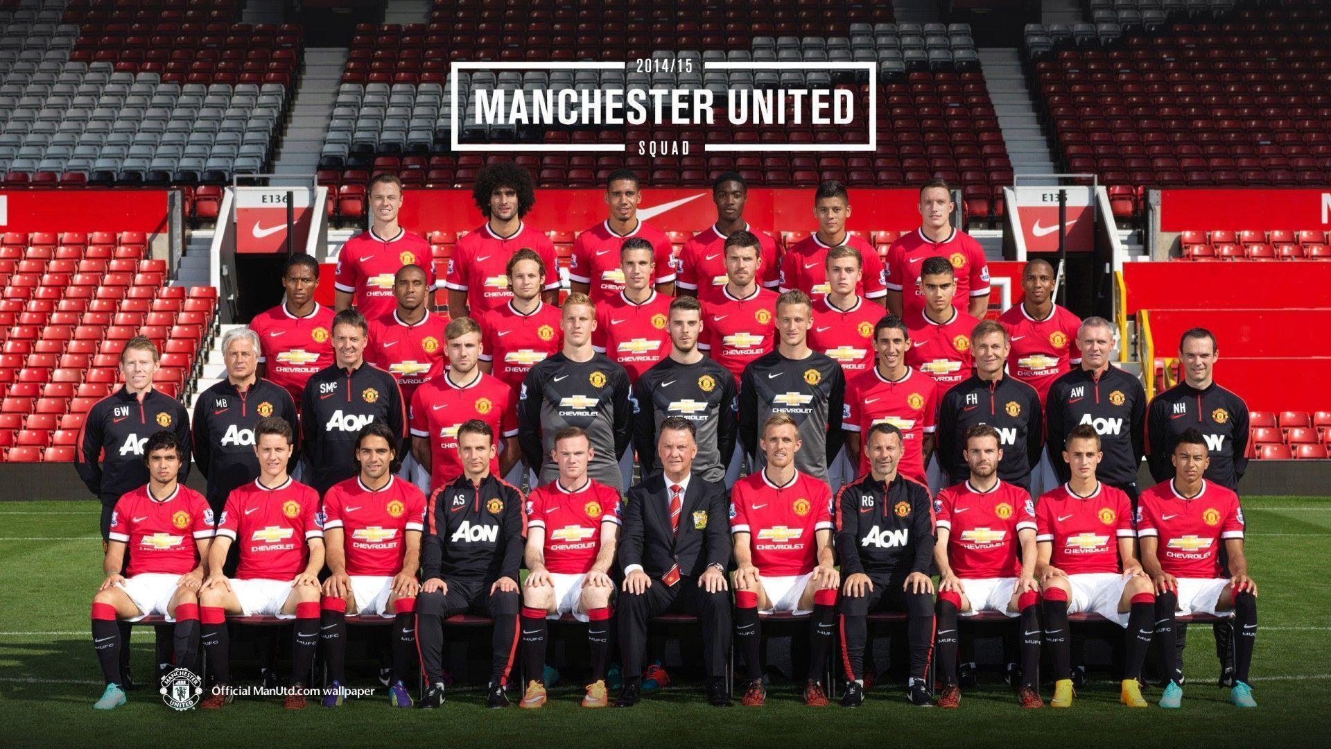 Manchester United Players 2014 2015. Wallpaper HD Free Download