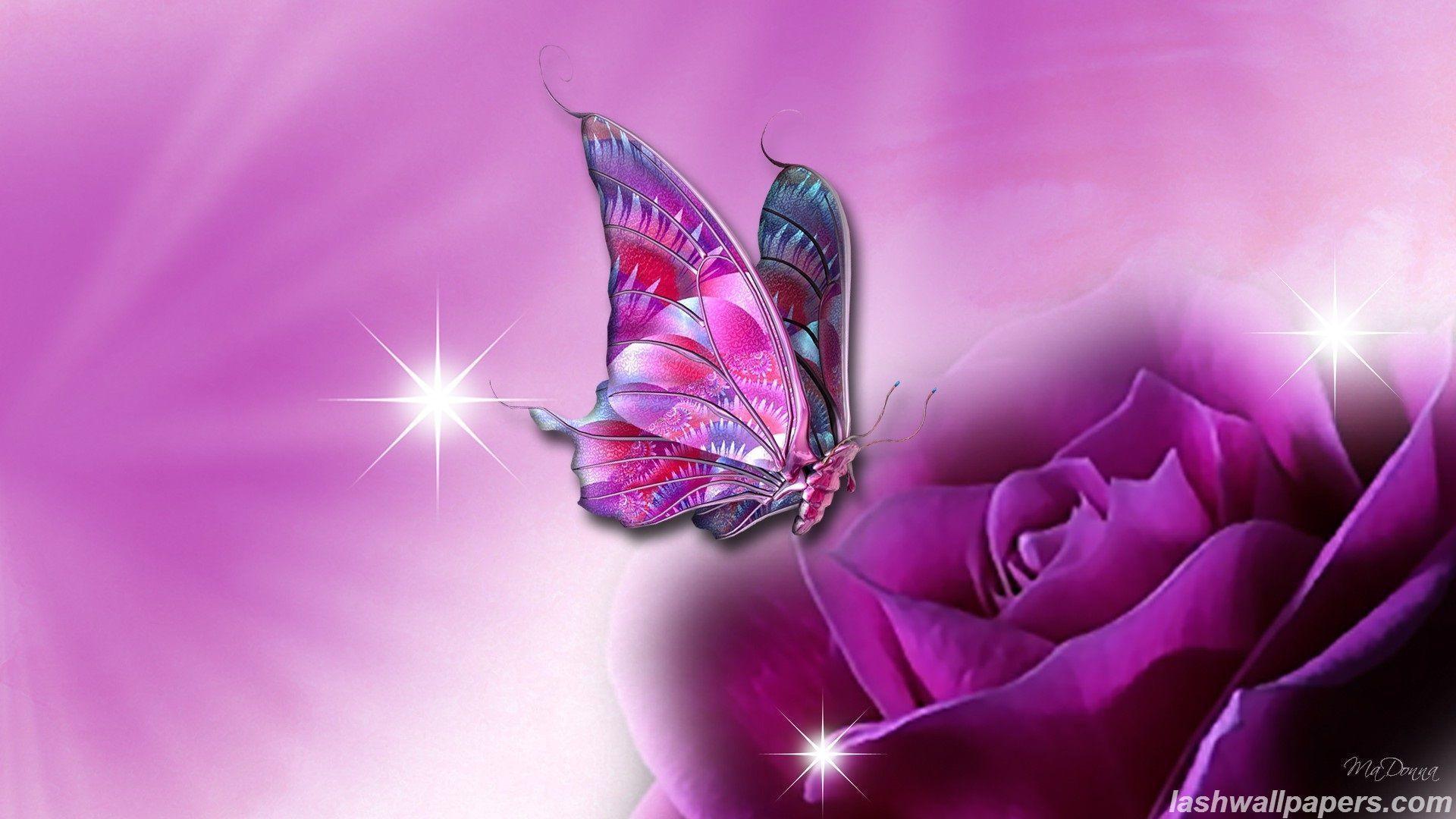 Free Animated Butterfly Wallpaper Download Wallpaper. Purple