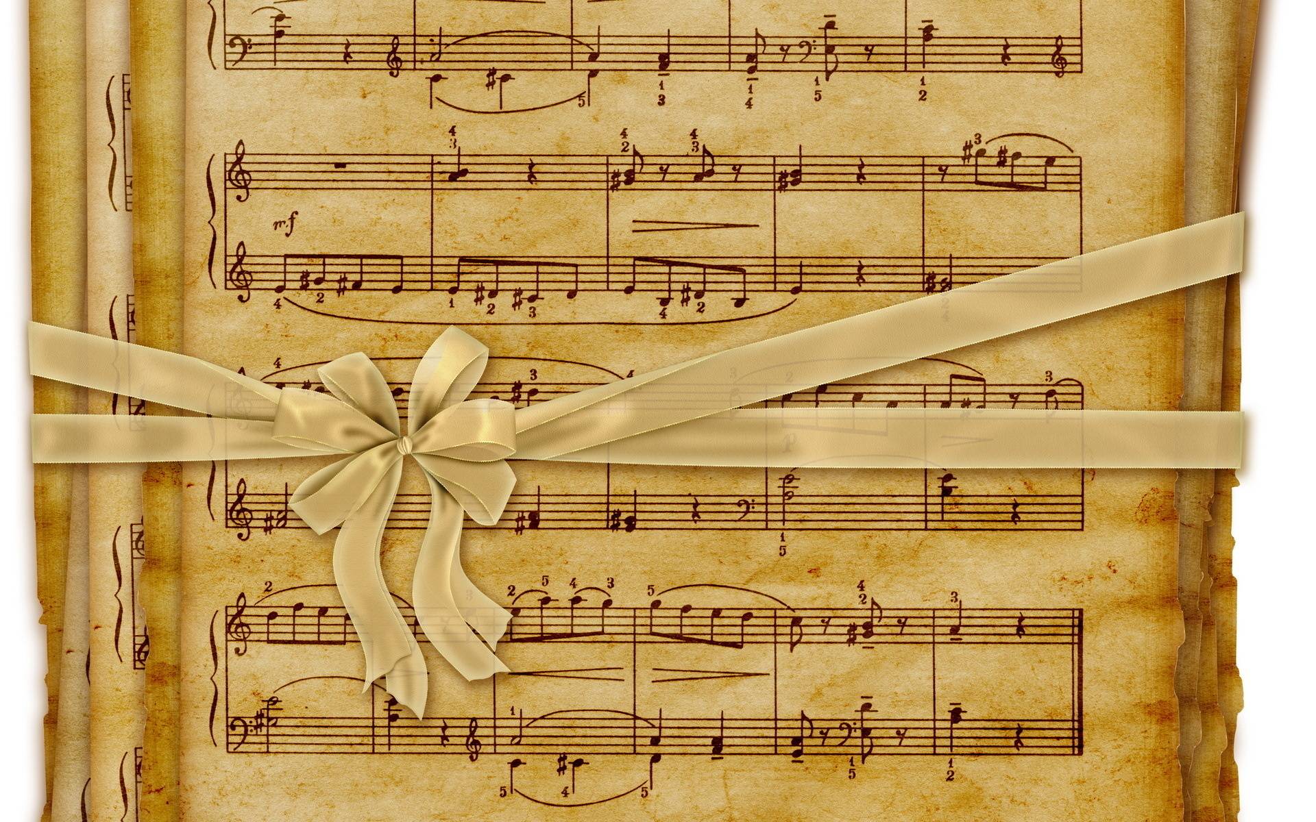 Wallpaper For > Music Notes Background Wallpaper