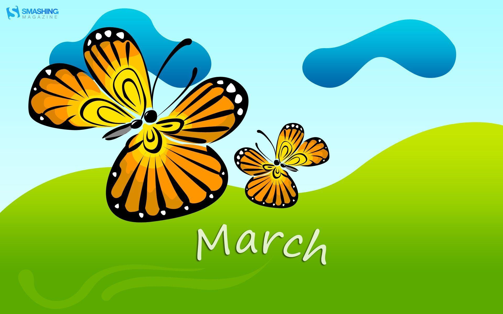 March Calendar wallpaper