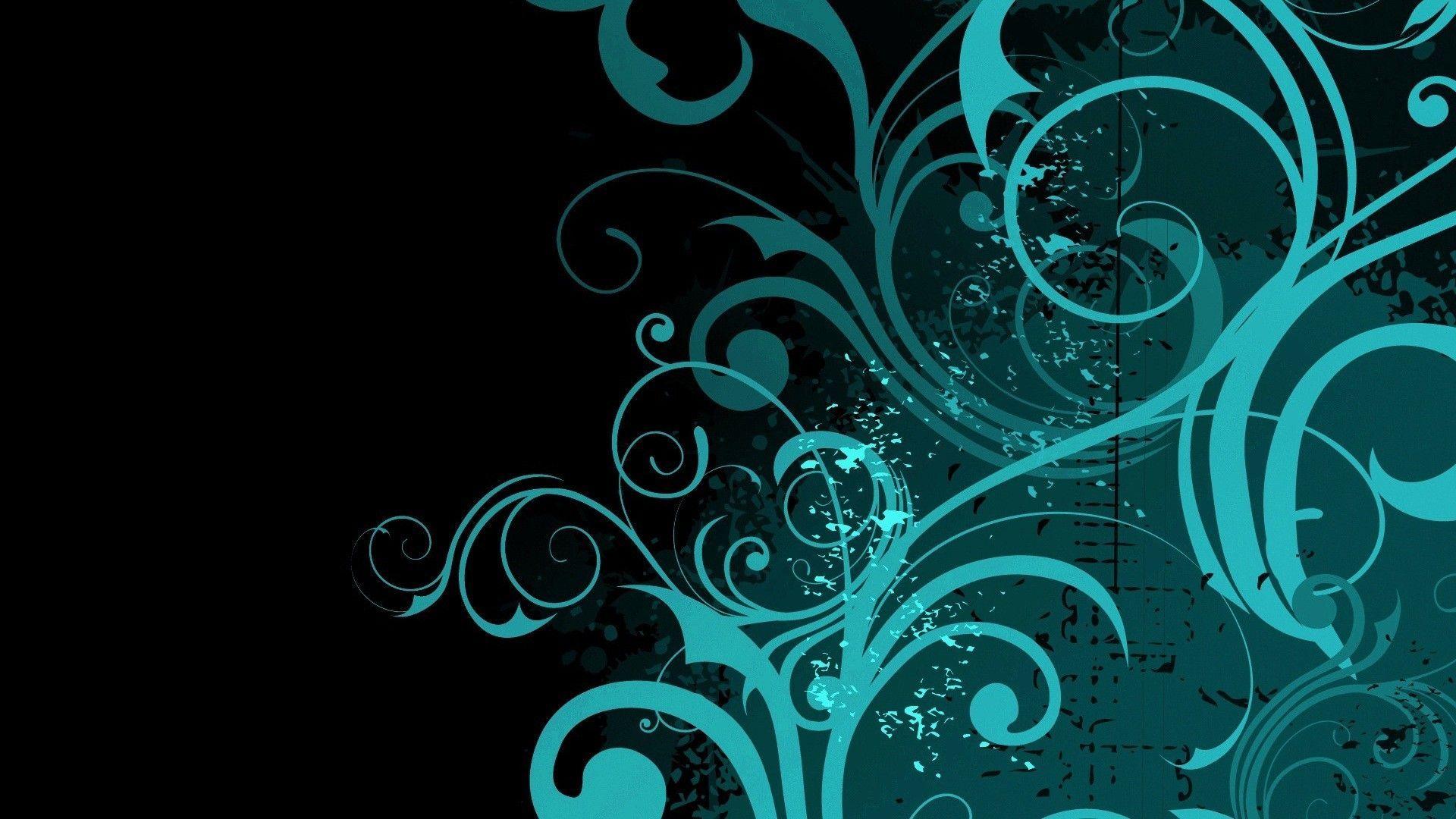 Blue swirls Wallpaper #