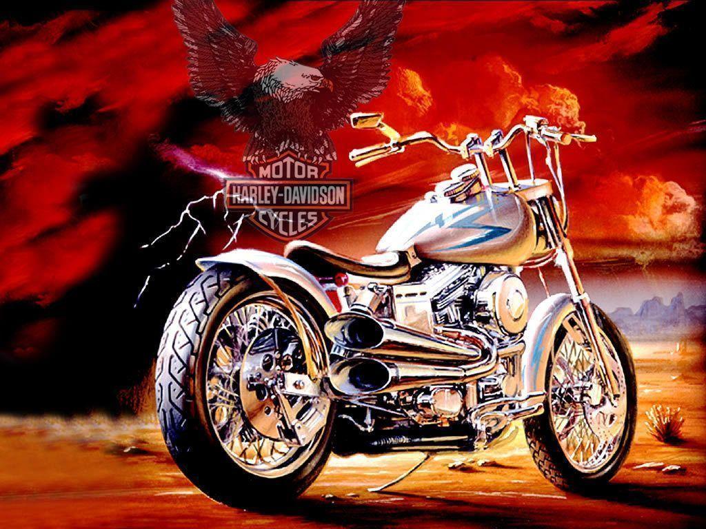 Harley Davidson Motorcycle Wallpaper Desktop HD Wallpaper