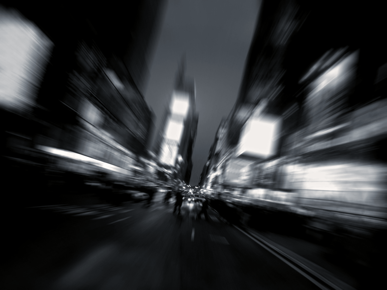 Black and White City Downtown wallpaper