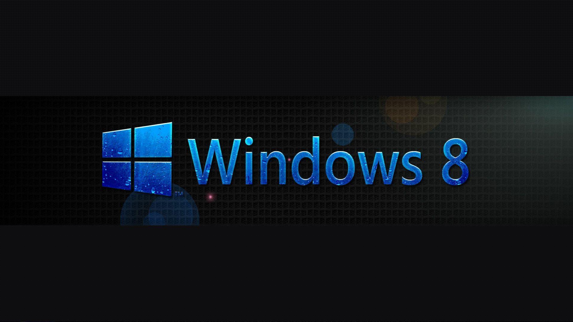 Windows 8 Black and blue desktop wallpaper