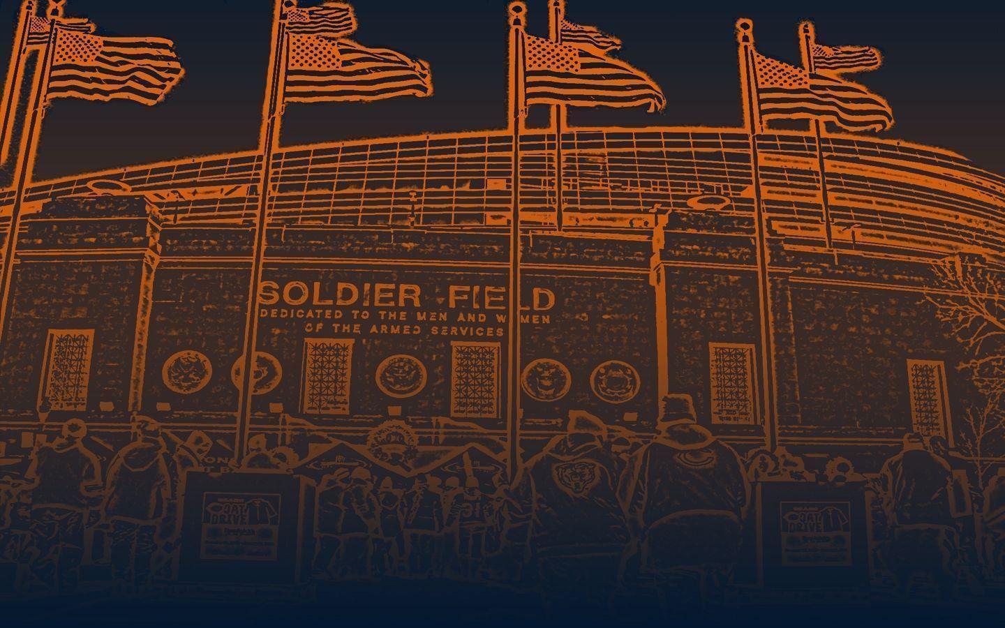 Chicago Bears Field, Desktop and mobile wallpaper