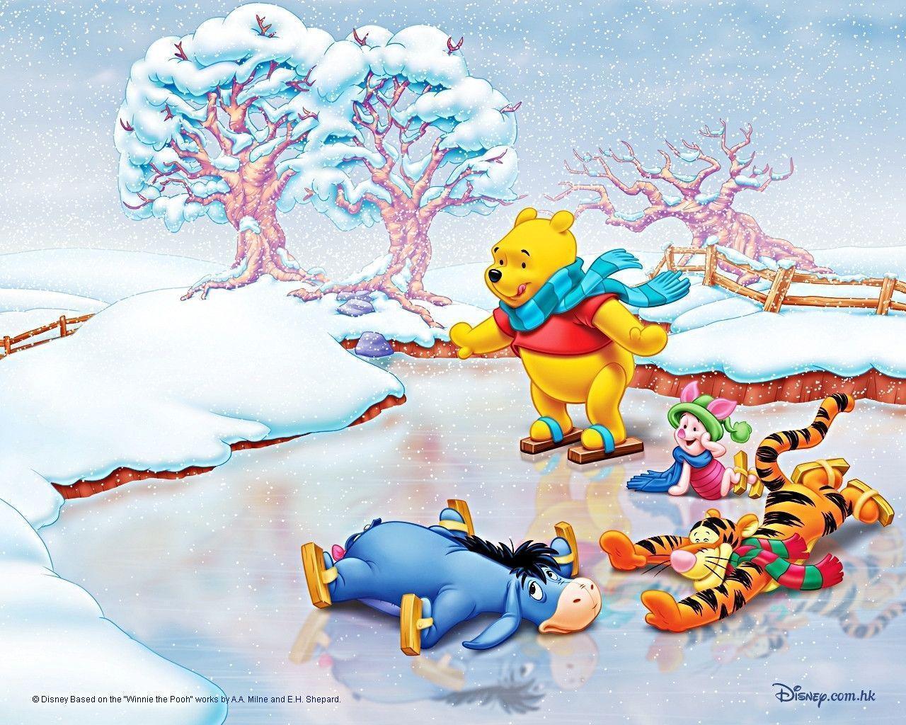 スケート冬 ディズニー くまのプーさん Winnie The Pooh Pcデスクトップ壁紙 画像 高画質 Naver まとめ