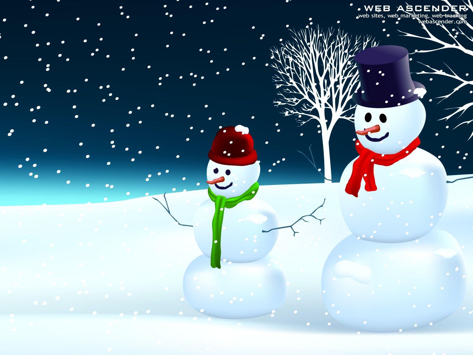 Cute Snowman Wallpaper