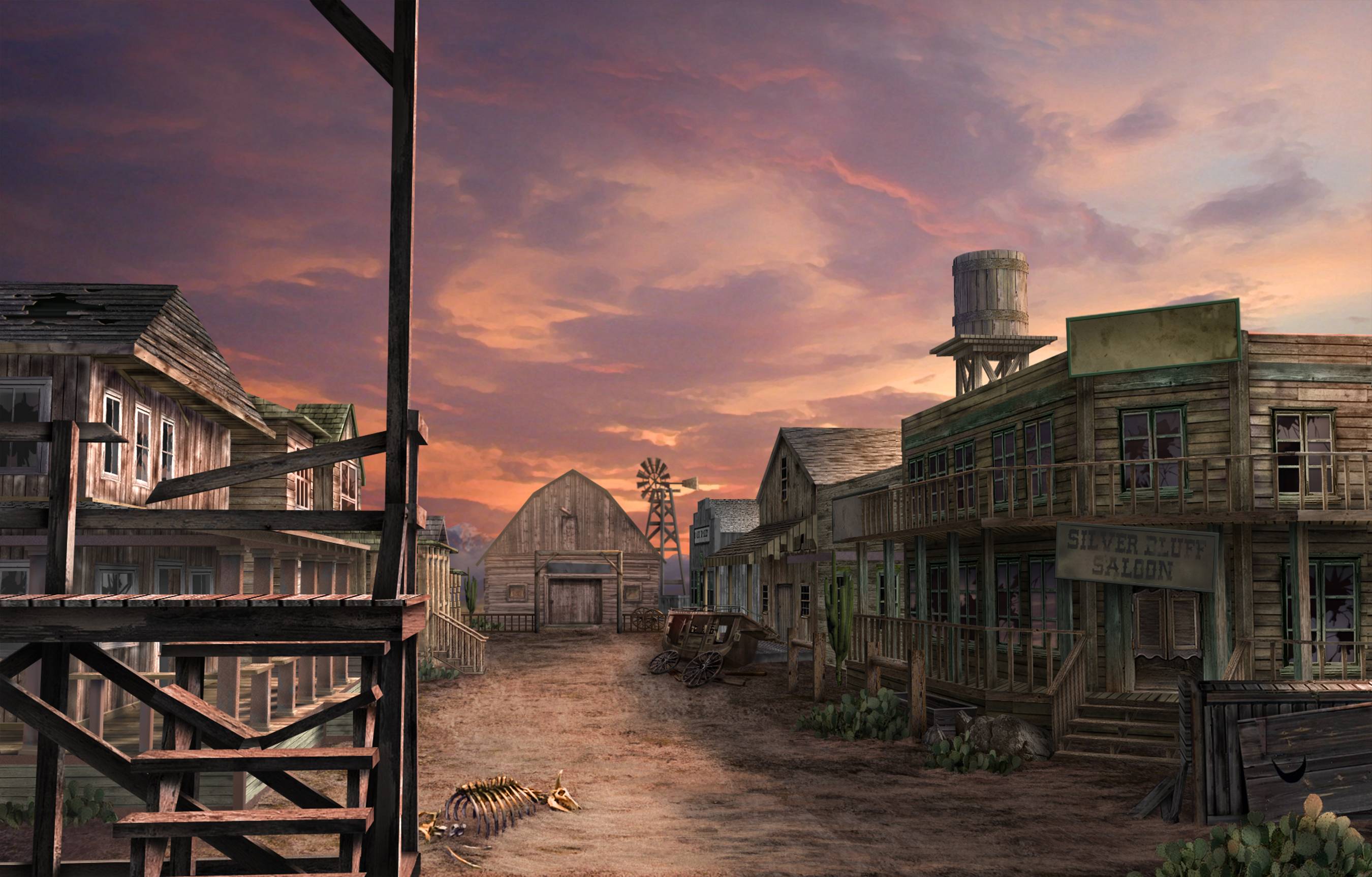 Wild West Background Car Picture